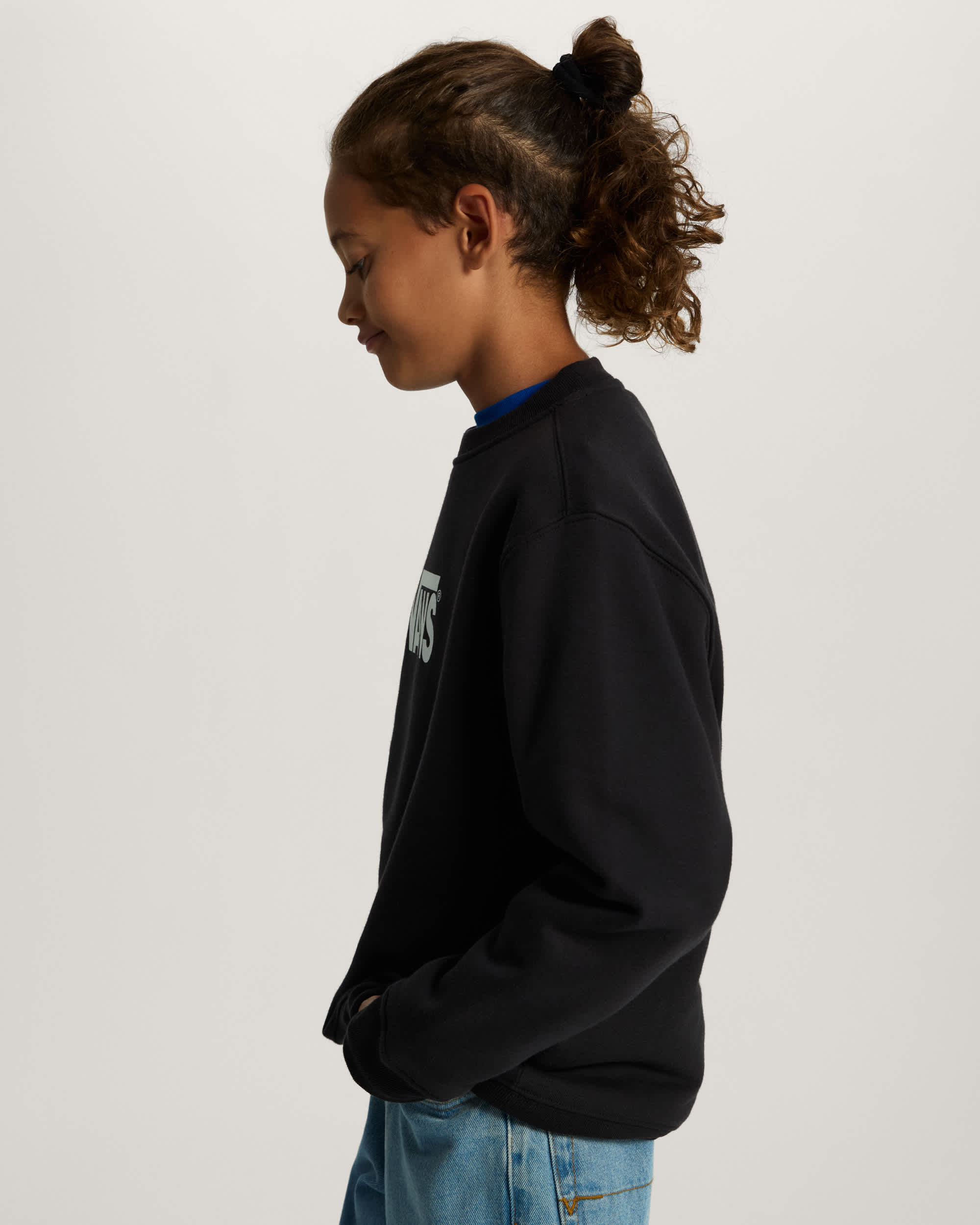 Felpa girocollo Bambinoa Stretch Logo 814 anni VANS Nero ALT4