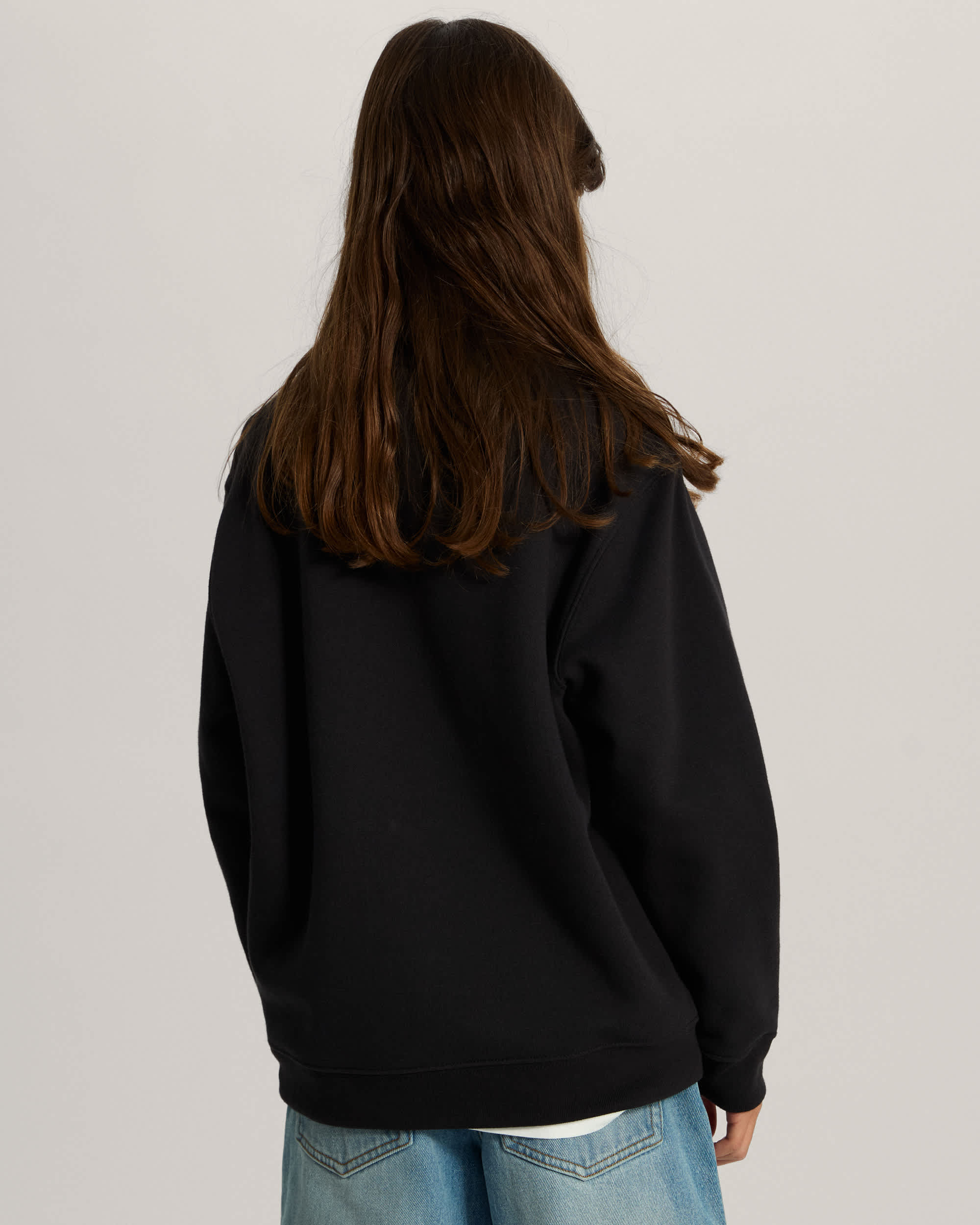 Felpa girocollo Bambinoa Stretch Logo 814 anni VANS Nero ALT7