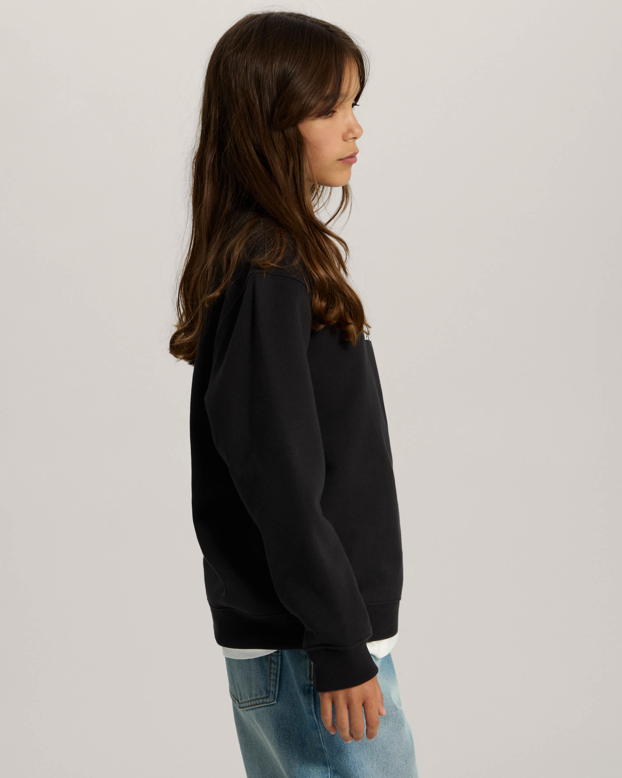 Felpa girocollo Bambinoa Stretch Logo 814 anni VANS Nero ALT8