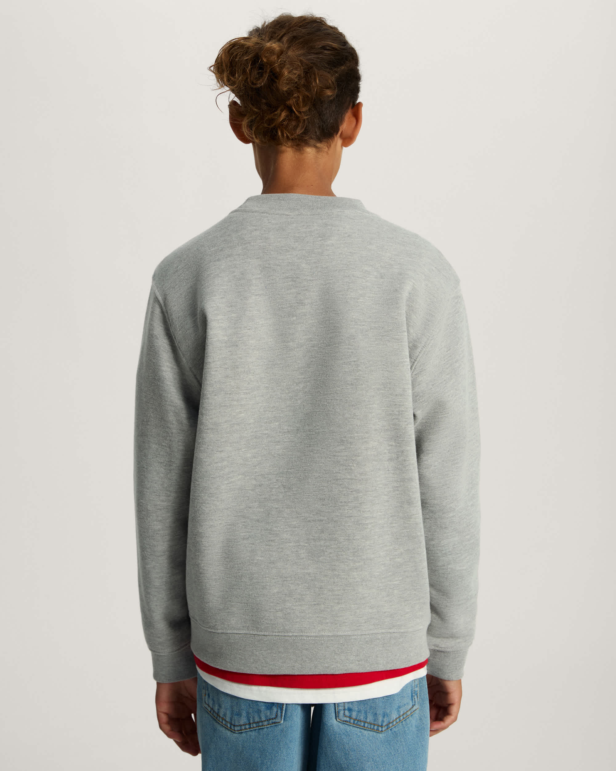 Felpa girocollo Bambinoa Stretch Logo 814 anni VANS Grigio ALT3