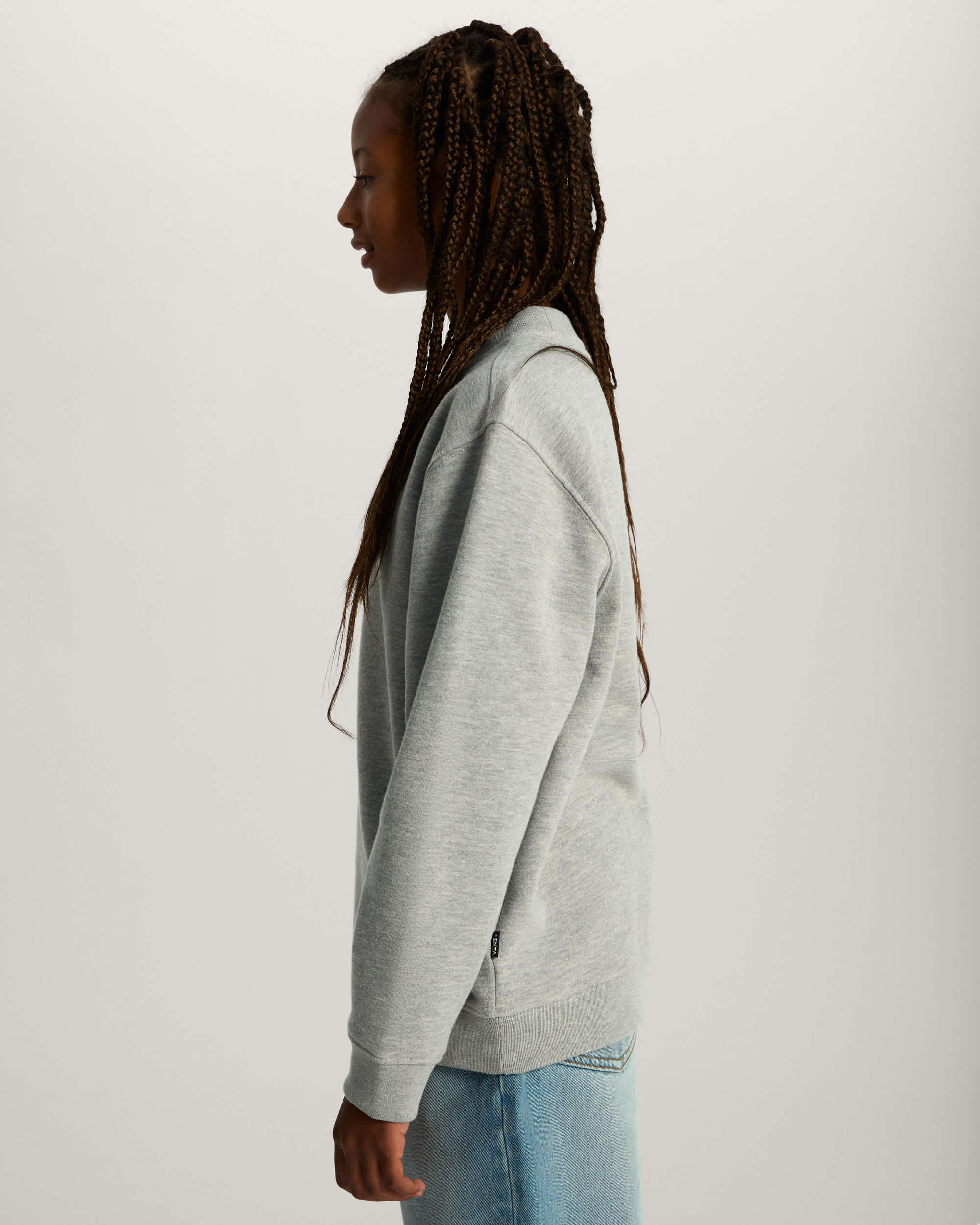 Felpa girocollo Bambinoa Stretch Logo 814 anni VANS Grigio ALT8