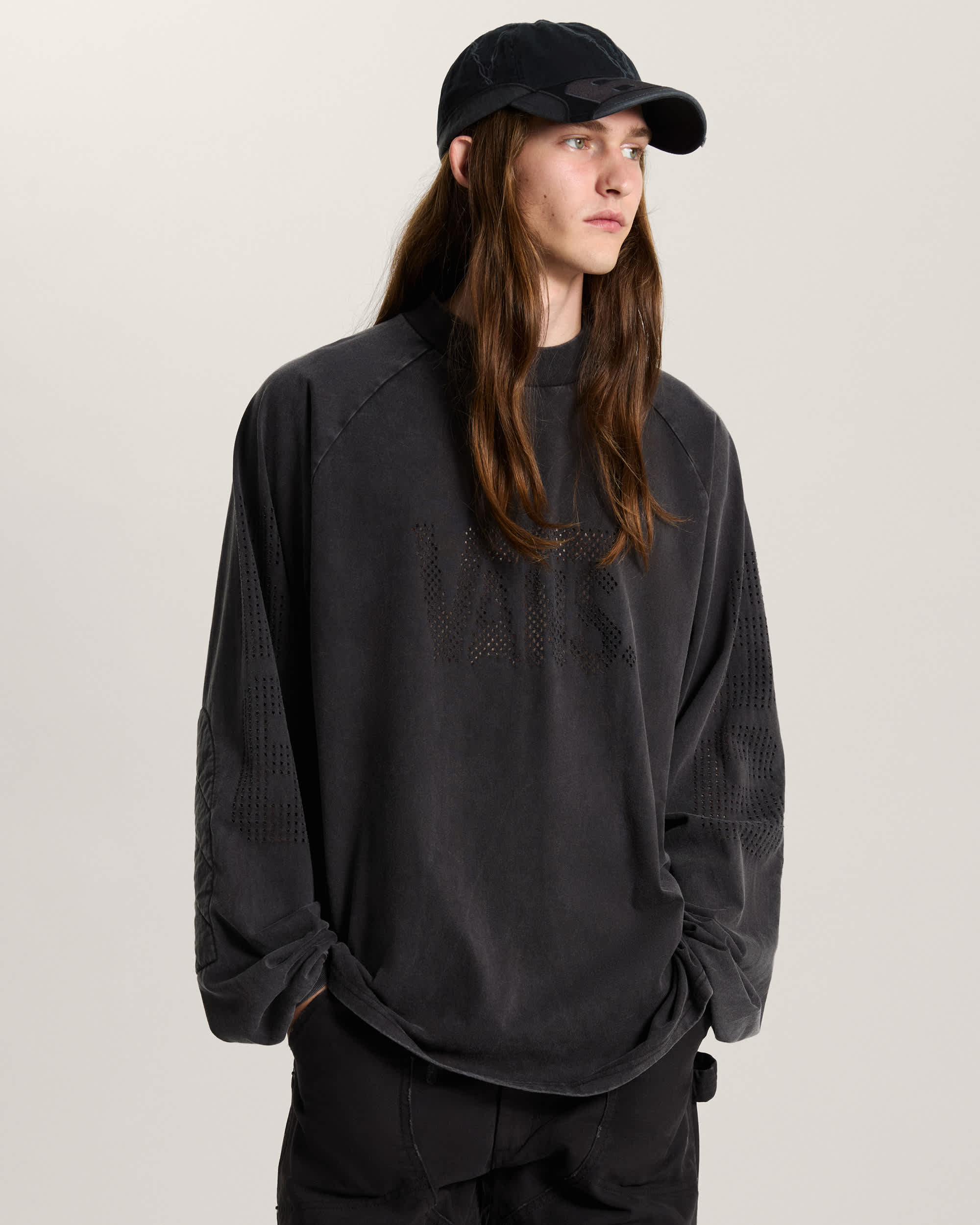 AOD by Slam Jam Lasered Langarmshirt VANS Schwarz ALT2