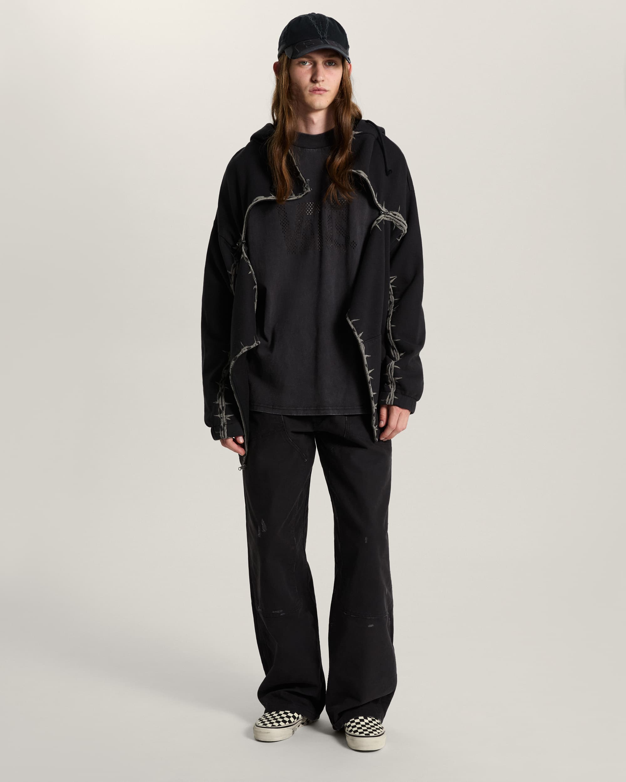 AOD by Slam Jam Lasered Langarmshirt VANS Schwarz ALT5