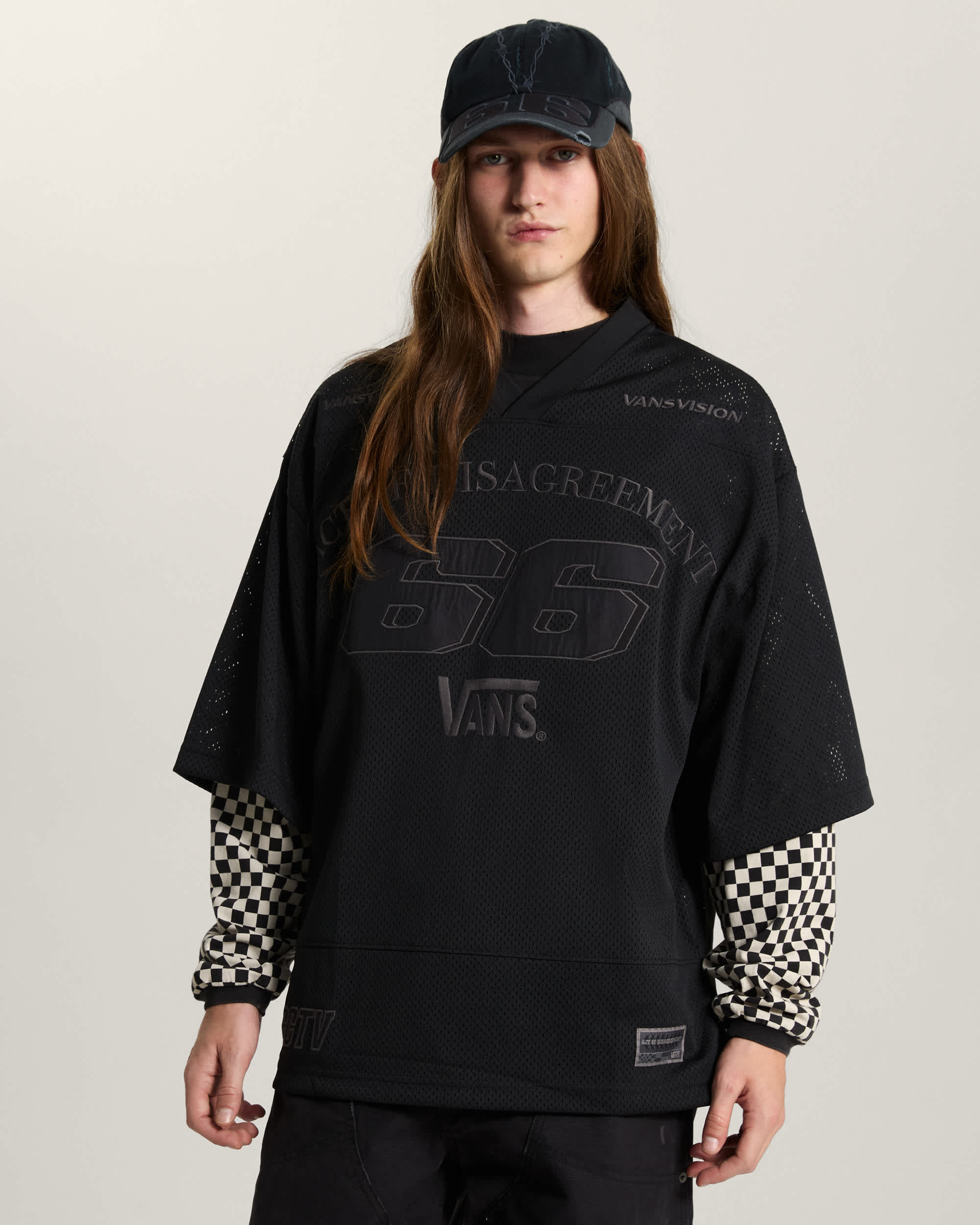 AOD by Slam Jam Mesh TShirt VANS Schwarz ALT2