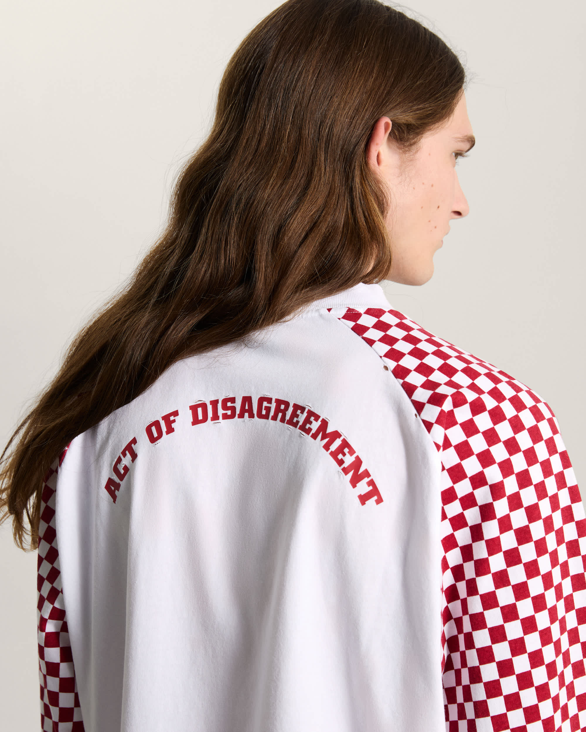 AOD by Slam Jam Racing Long Sleeve TShirt VANS Red ALT6