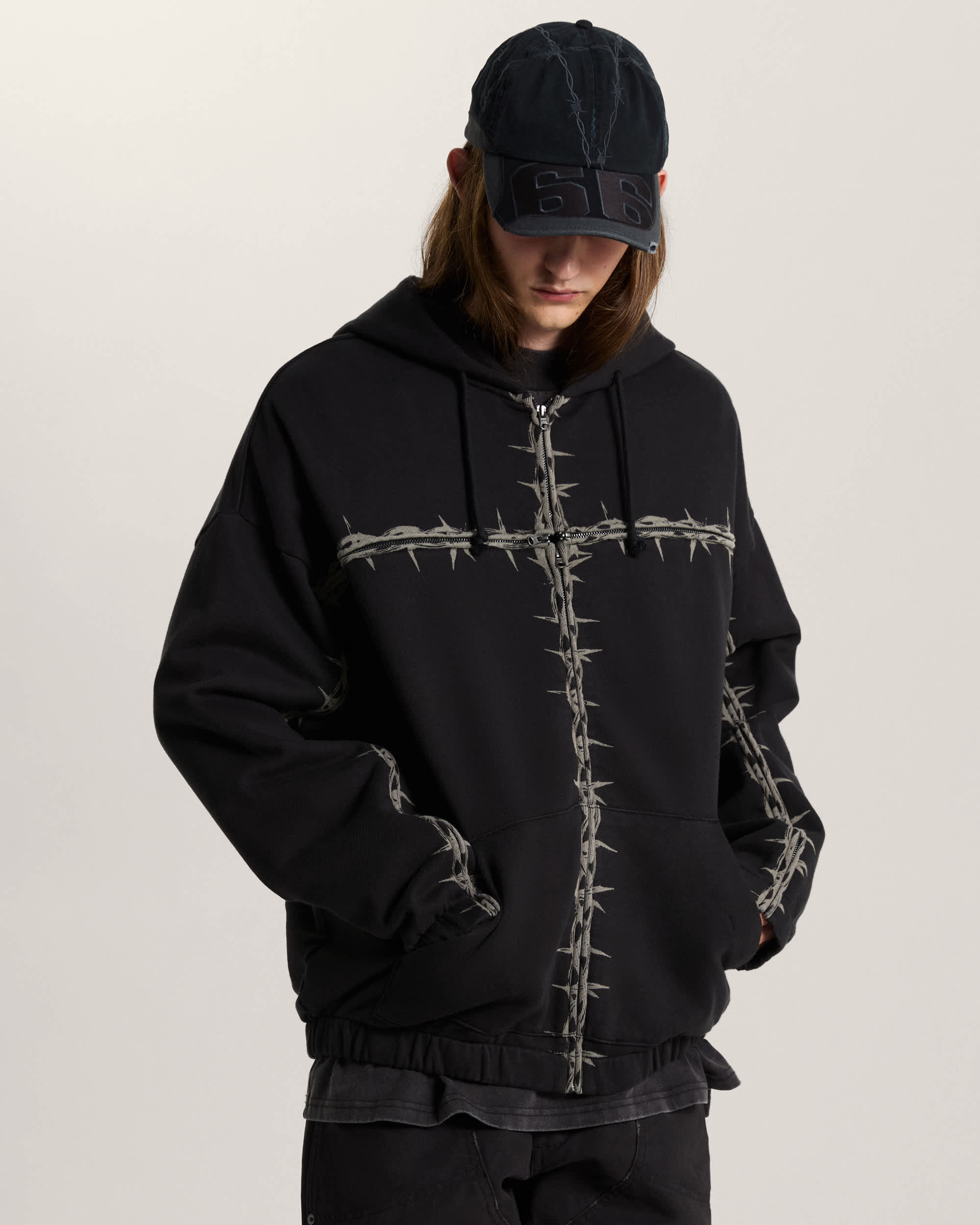 AOD by Slam Jam T Kapuzenjacke VANS Schwarz ALT2