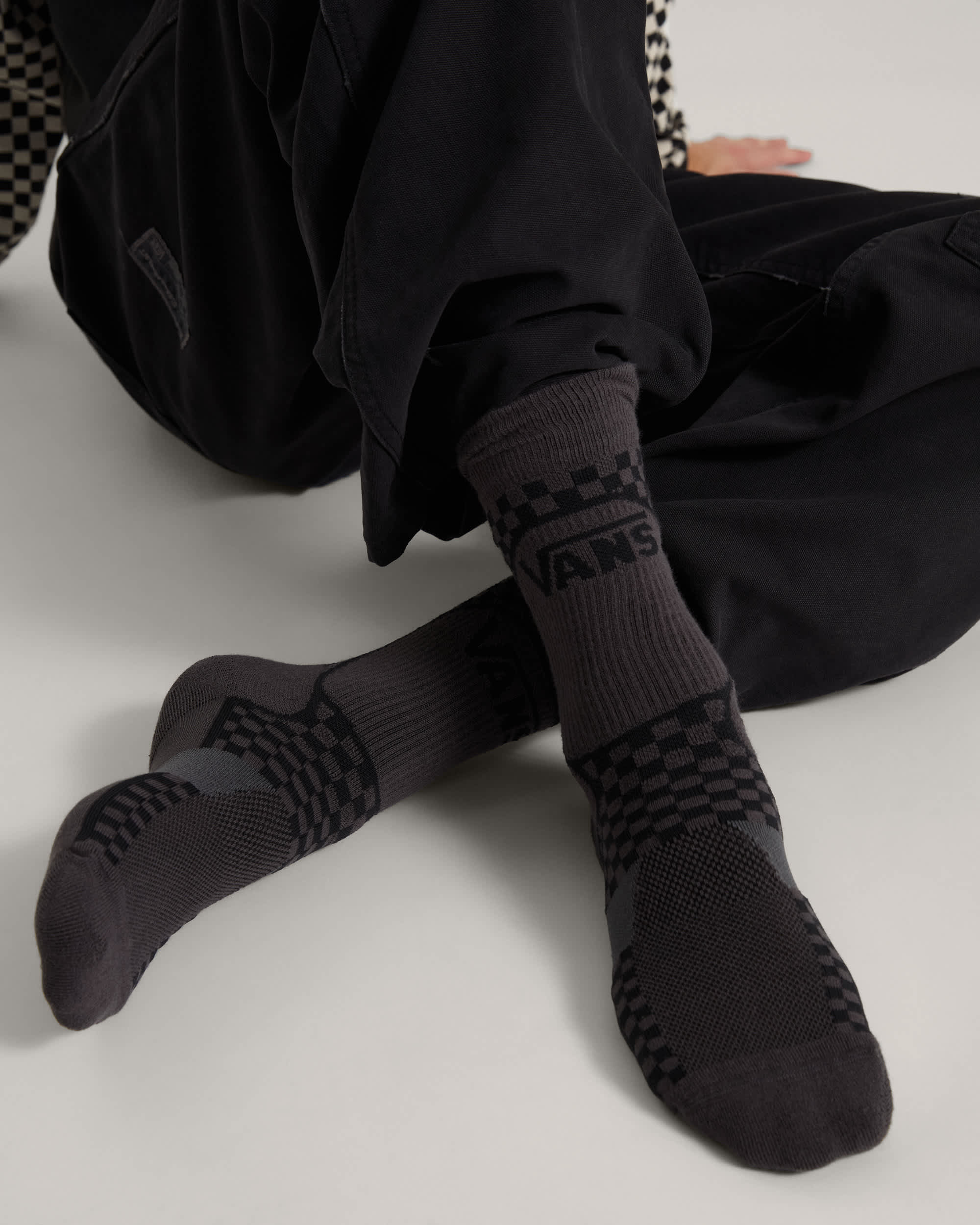 AOD by Slam Jam Checker Socken 3 Paar VANS Schwarz ALT3