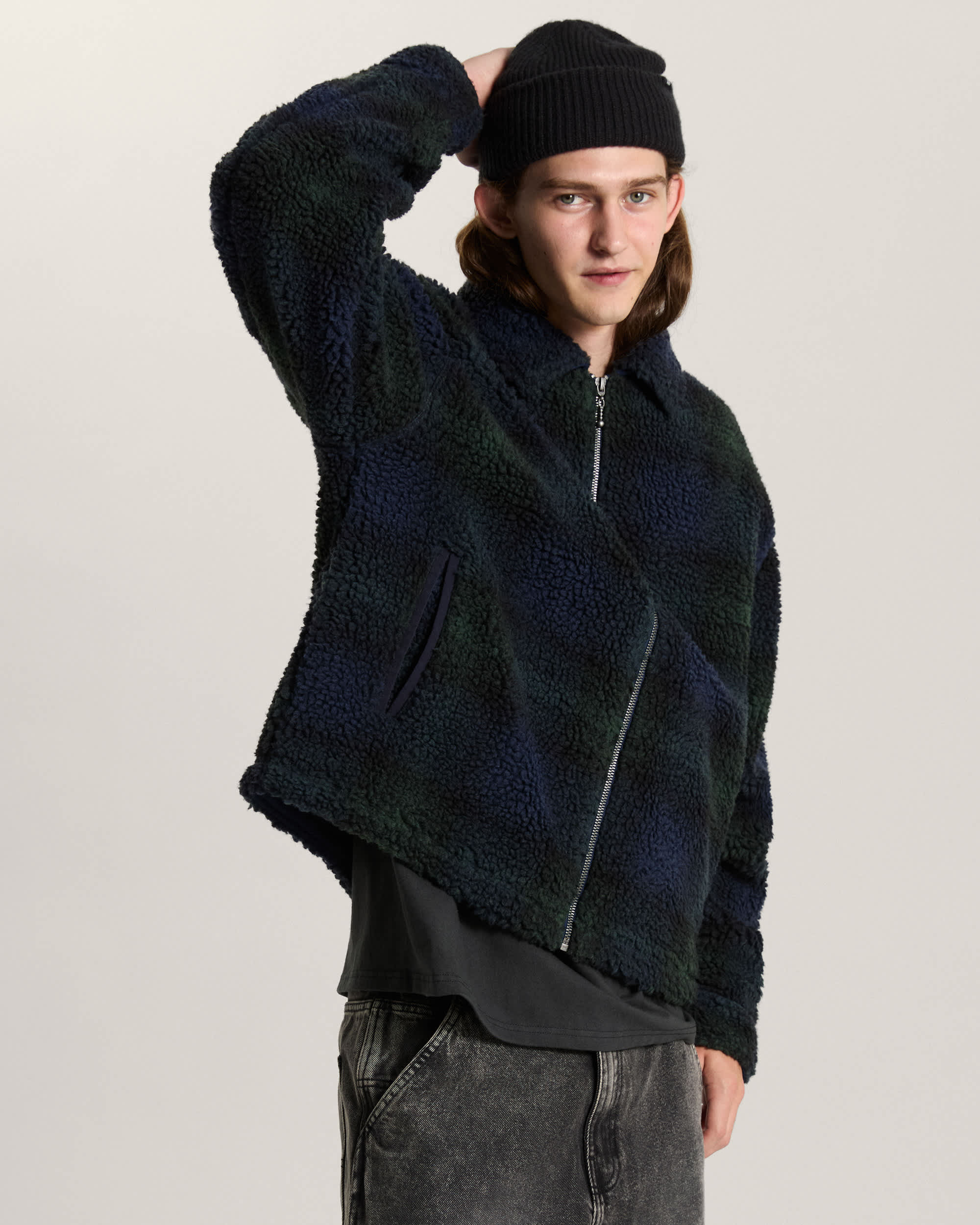 Veste Yukon High Pile Jacquard VANS Bleu ALT2