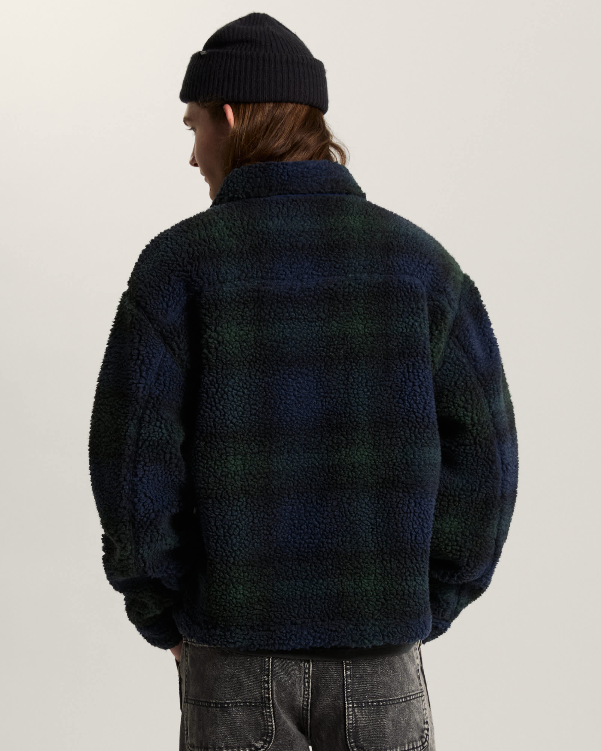 Veste Yukon High Pile Jacquard VANS Bleu ALT3
