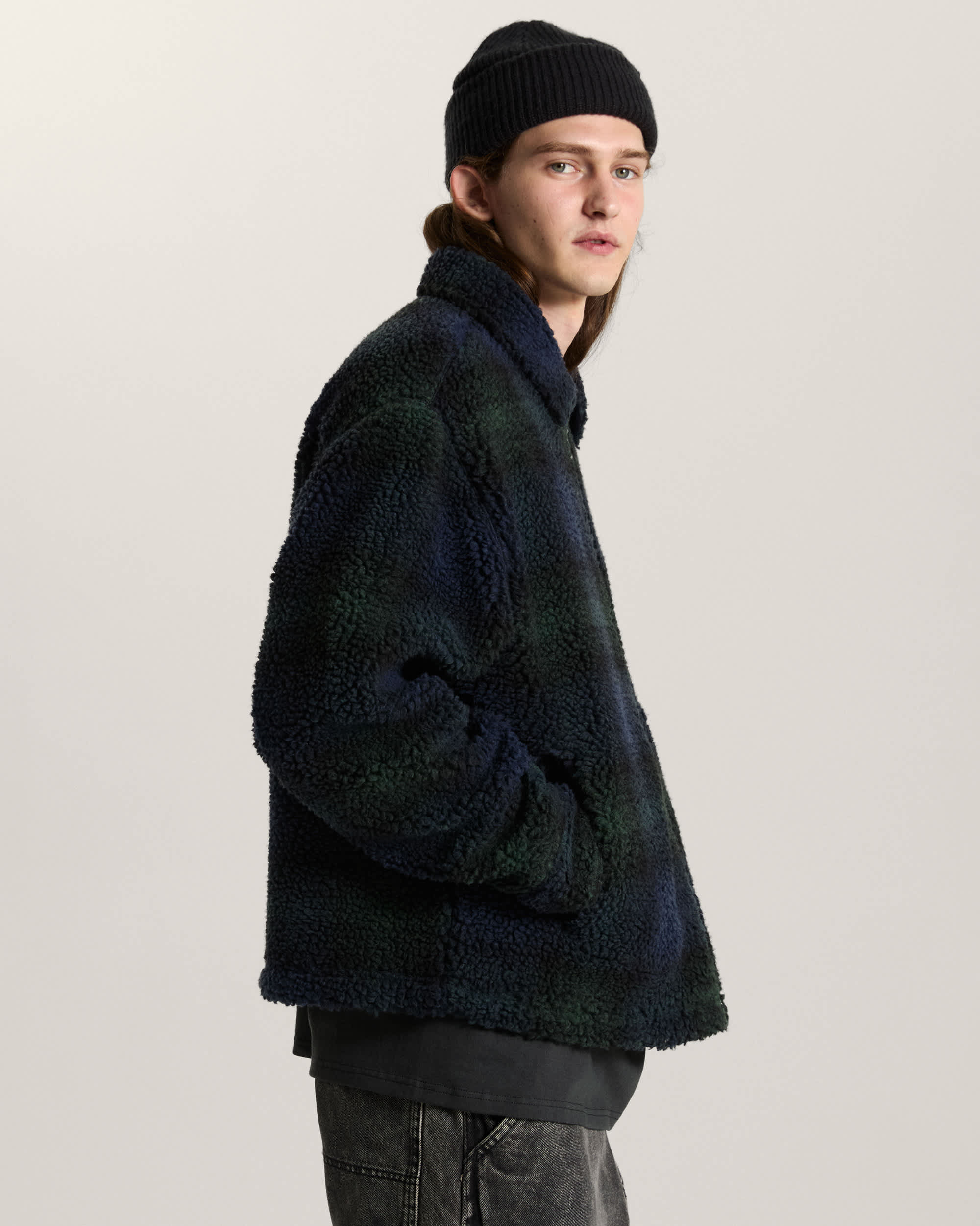Veste Yukon High Pile Jacquard VANS Bleu ALT4