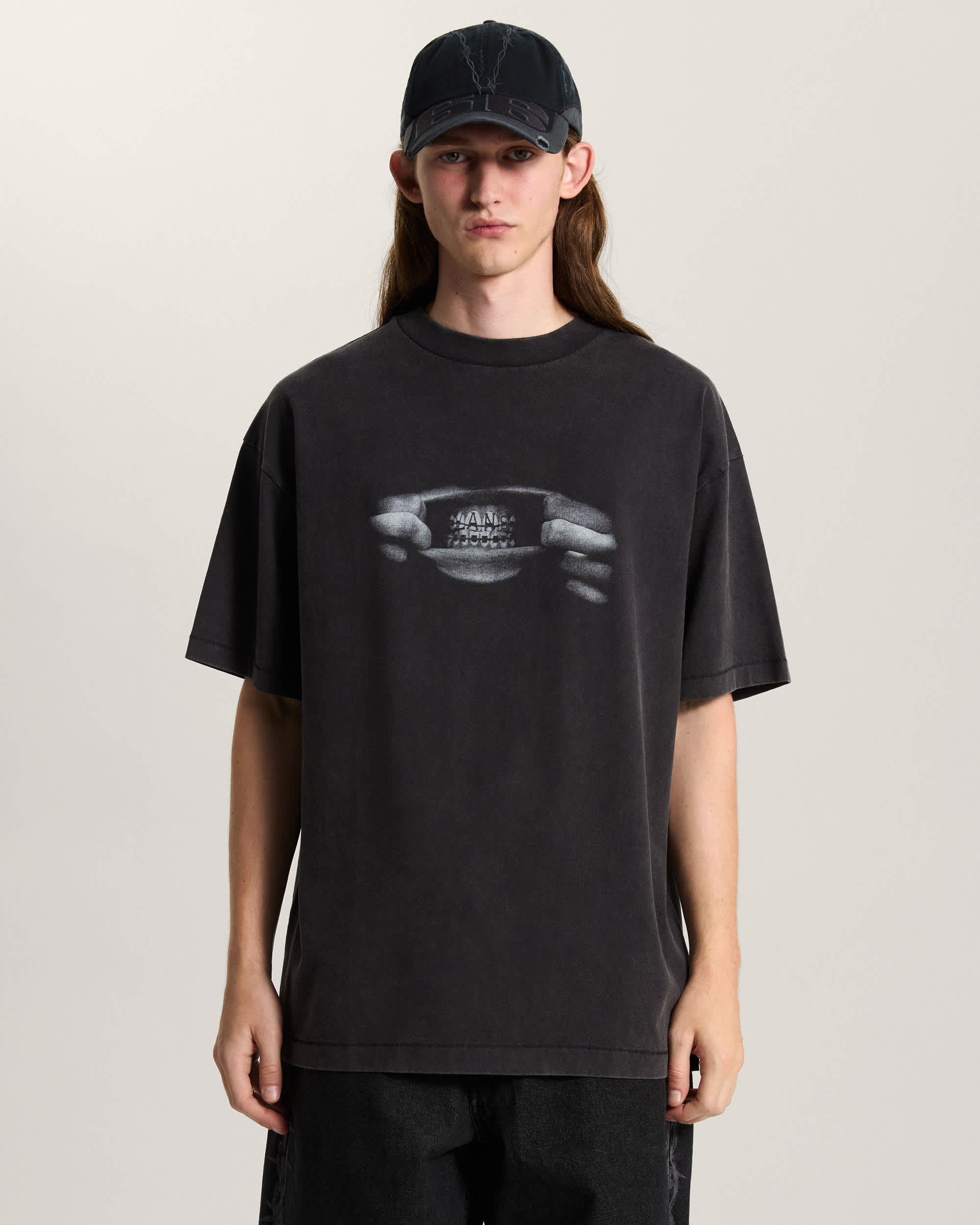AOD by Slam Jam Braces Tee VANS Black ALT2