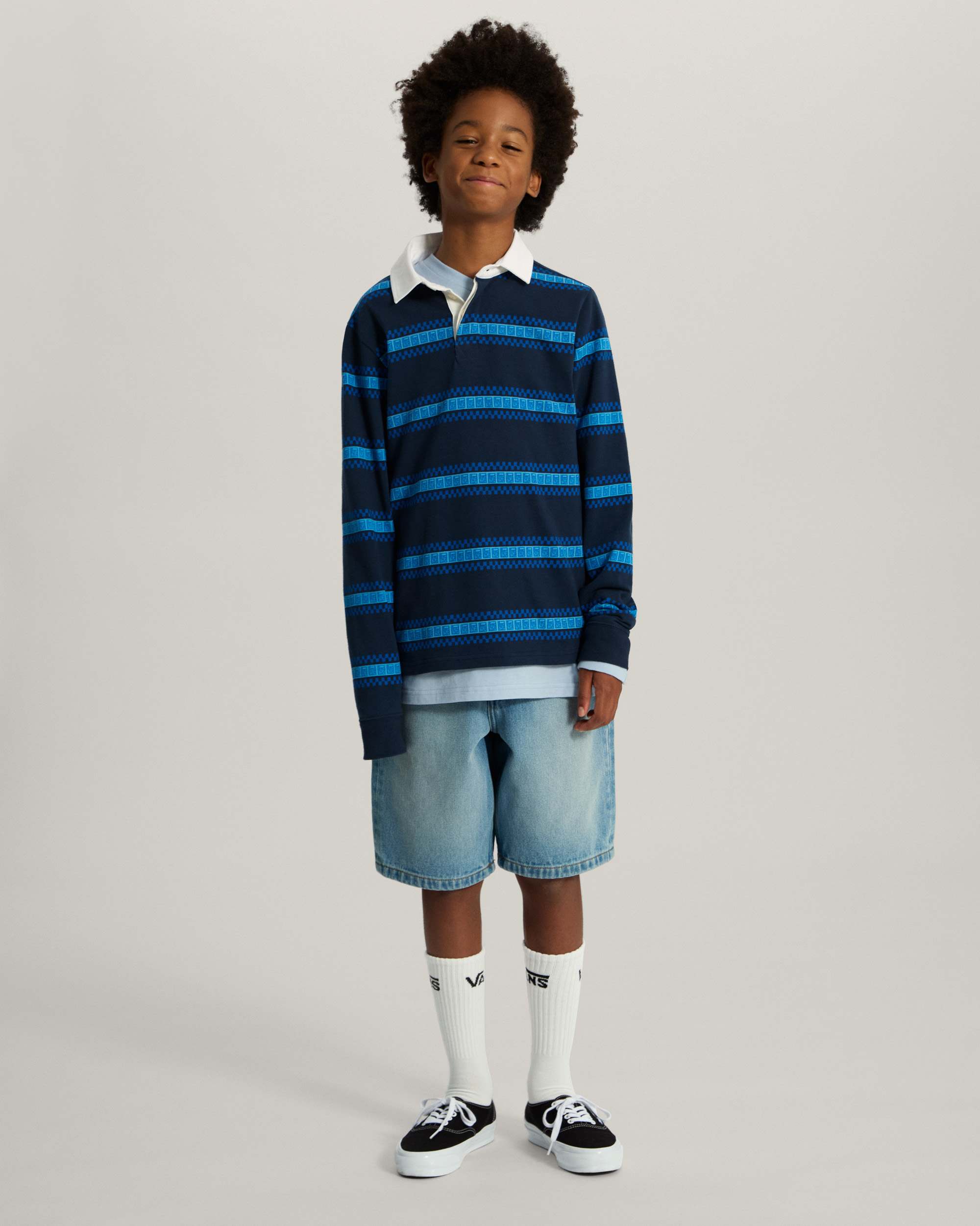 Kids V Rugby Langarmshirt 814 Jahre VANS Blau ALT5