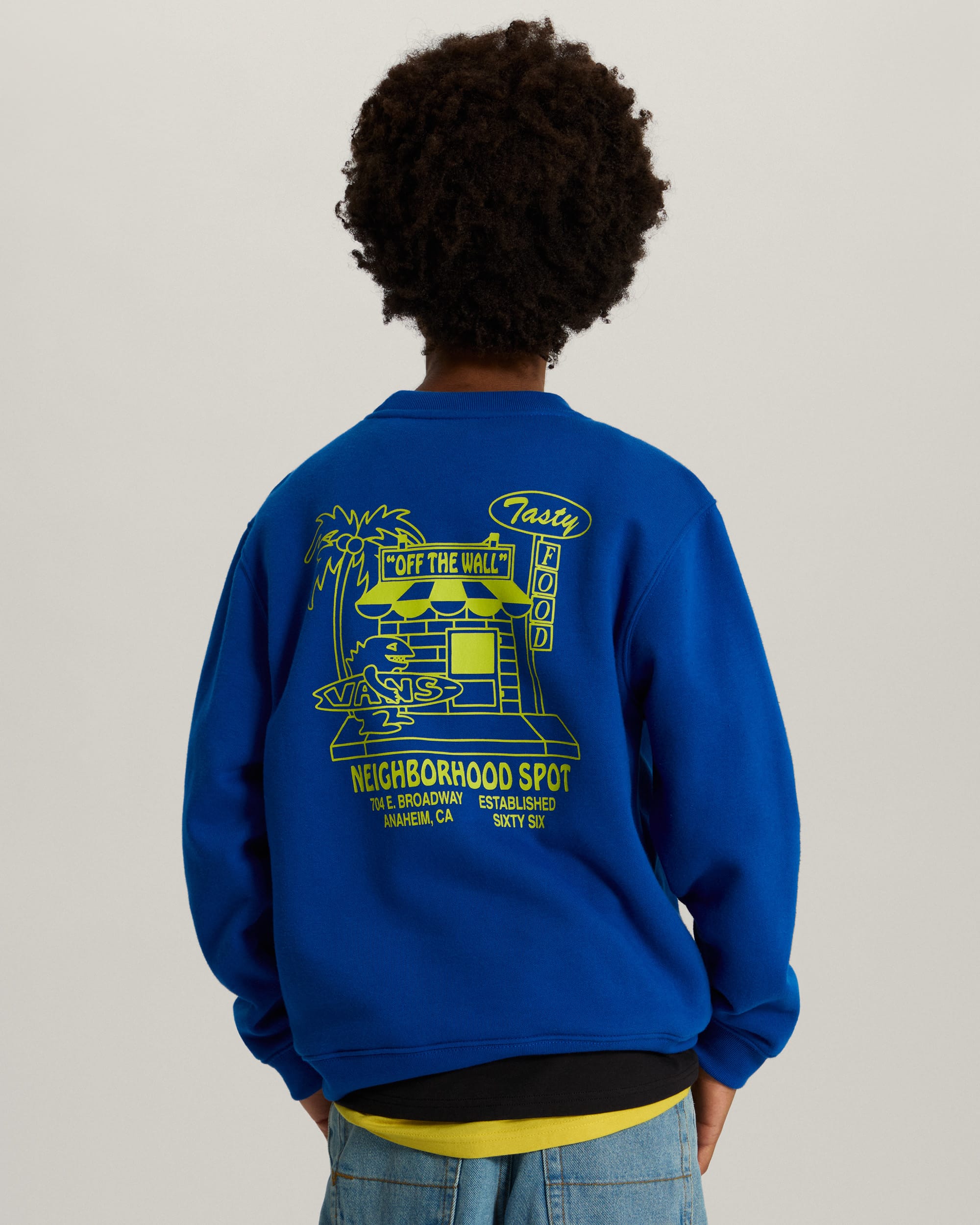Kids Food Spot Crew Pullover 814 Years VANS Bl ALT3