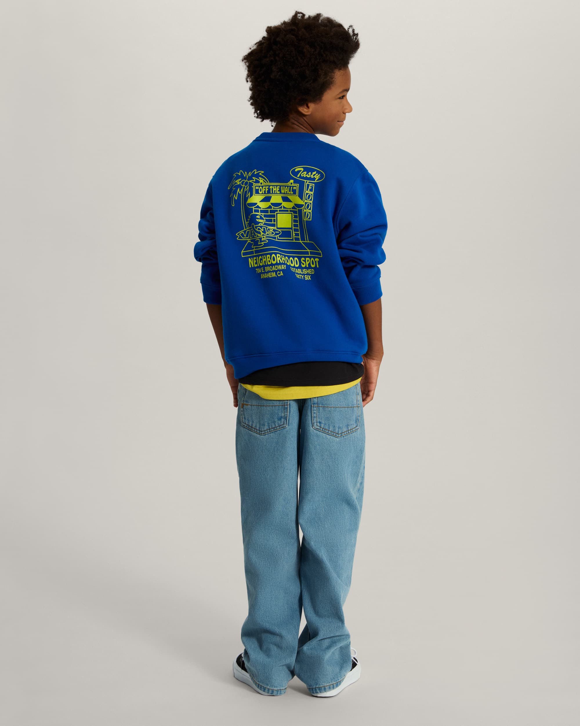 Kids Food Spot Crew Pullover 814 Years VANS Bl ALT5
