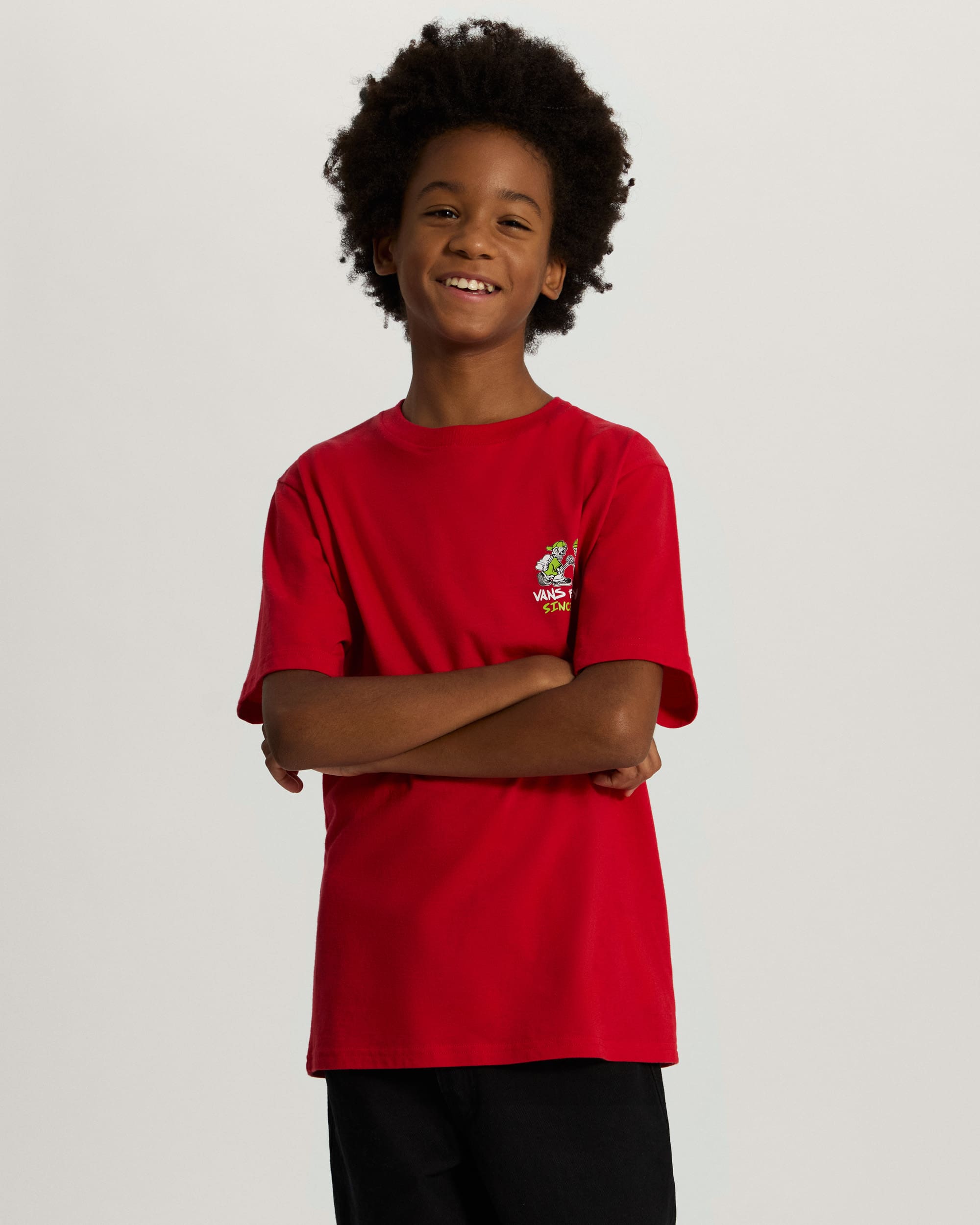 Tshirt Checker Bros Enfant 814 ans VANS Rouge ALT2