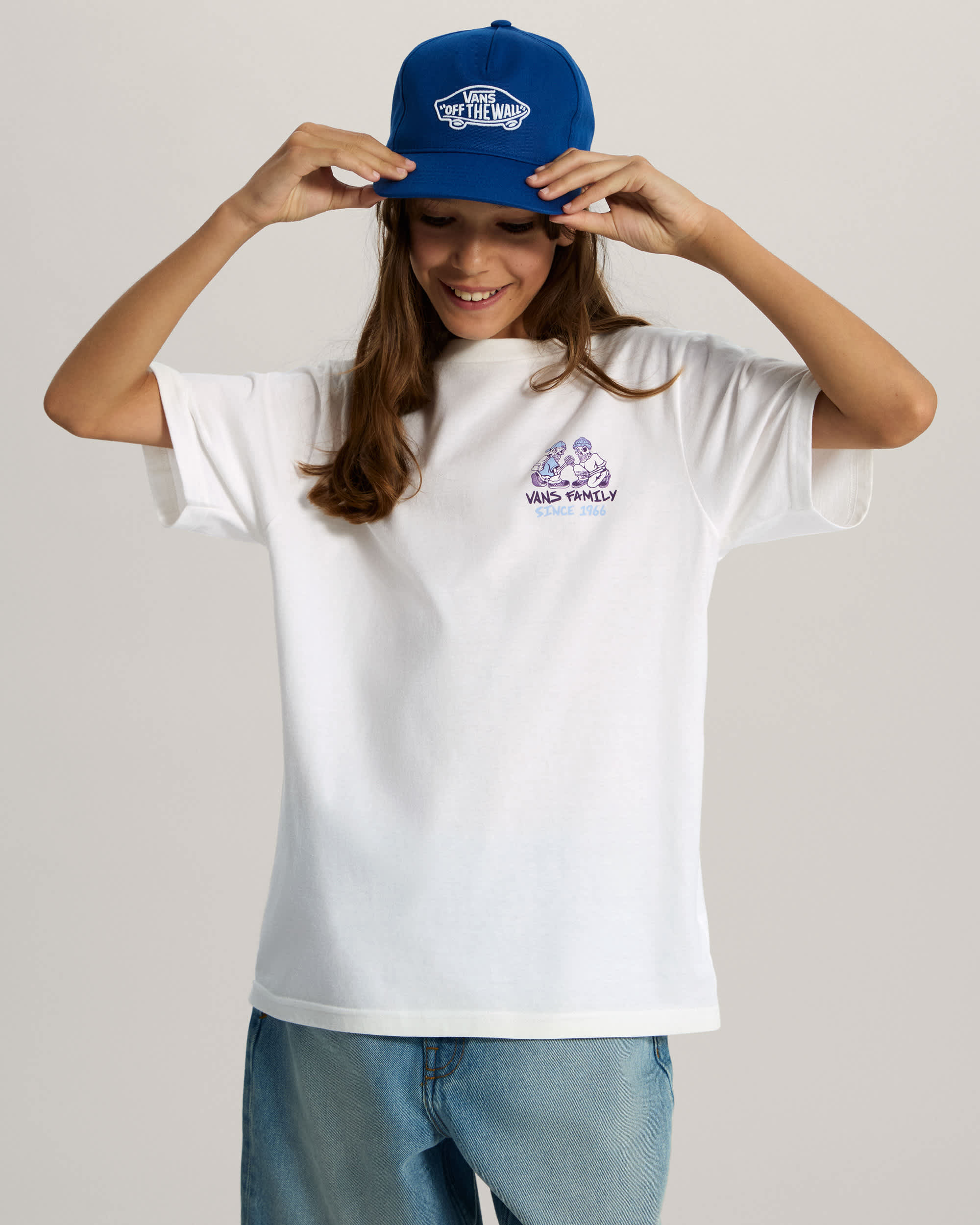 Tshirt Checker Bros Enfant 814 ans VANS Blanc ALT2