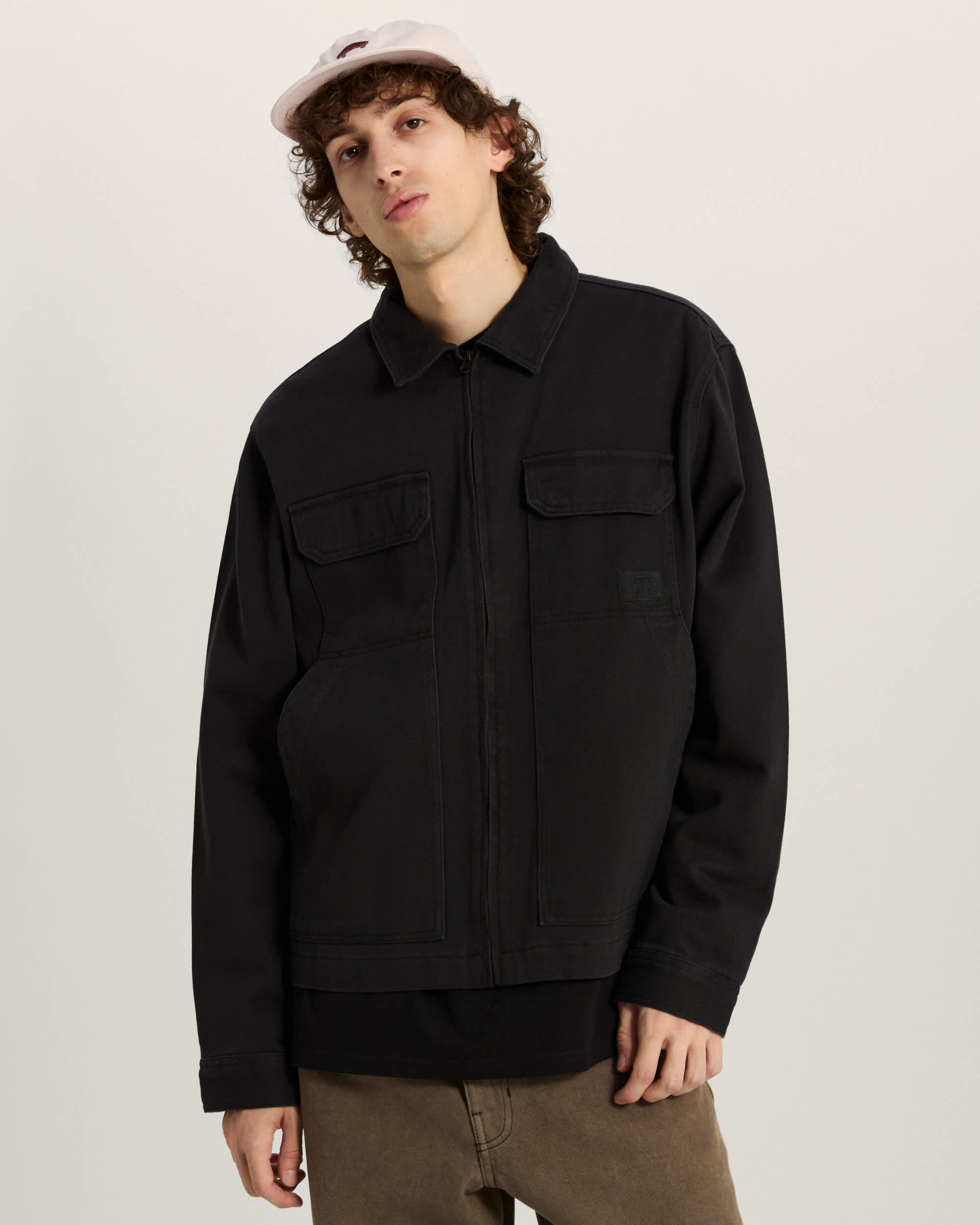 McAvoy II Zip Station Jacket in Black| Vans SE