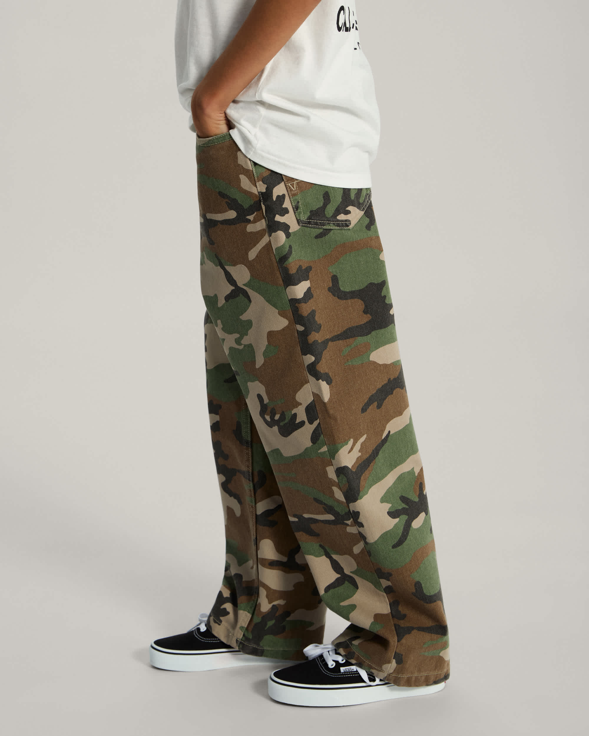 Jean Check5 Baggy AOP Denim Ado 814 ans VANS Vert ALT8