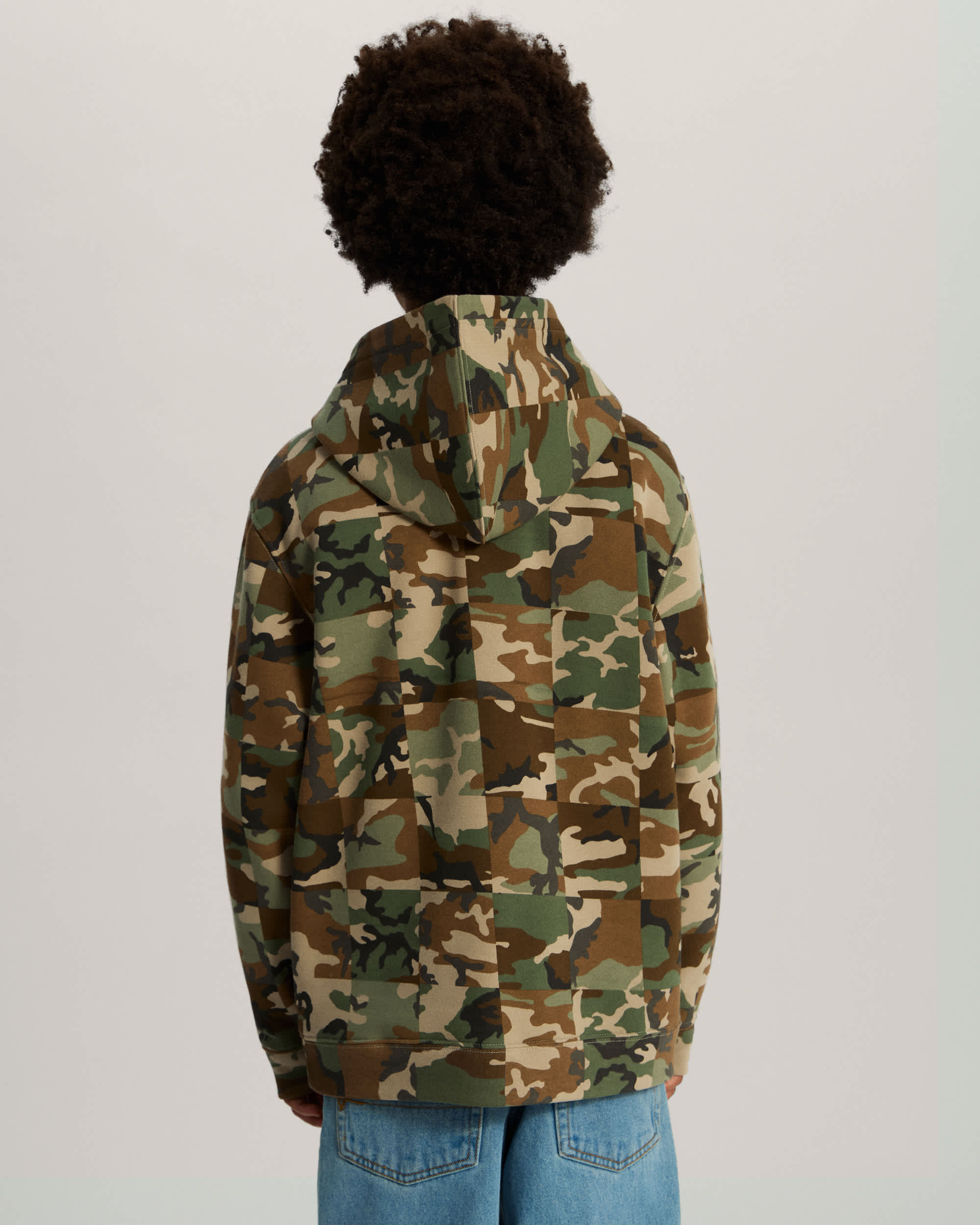 Checker Camo Hoodie voor kinderen 814 jaar VANS Bruin ALT3