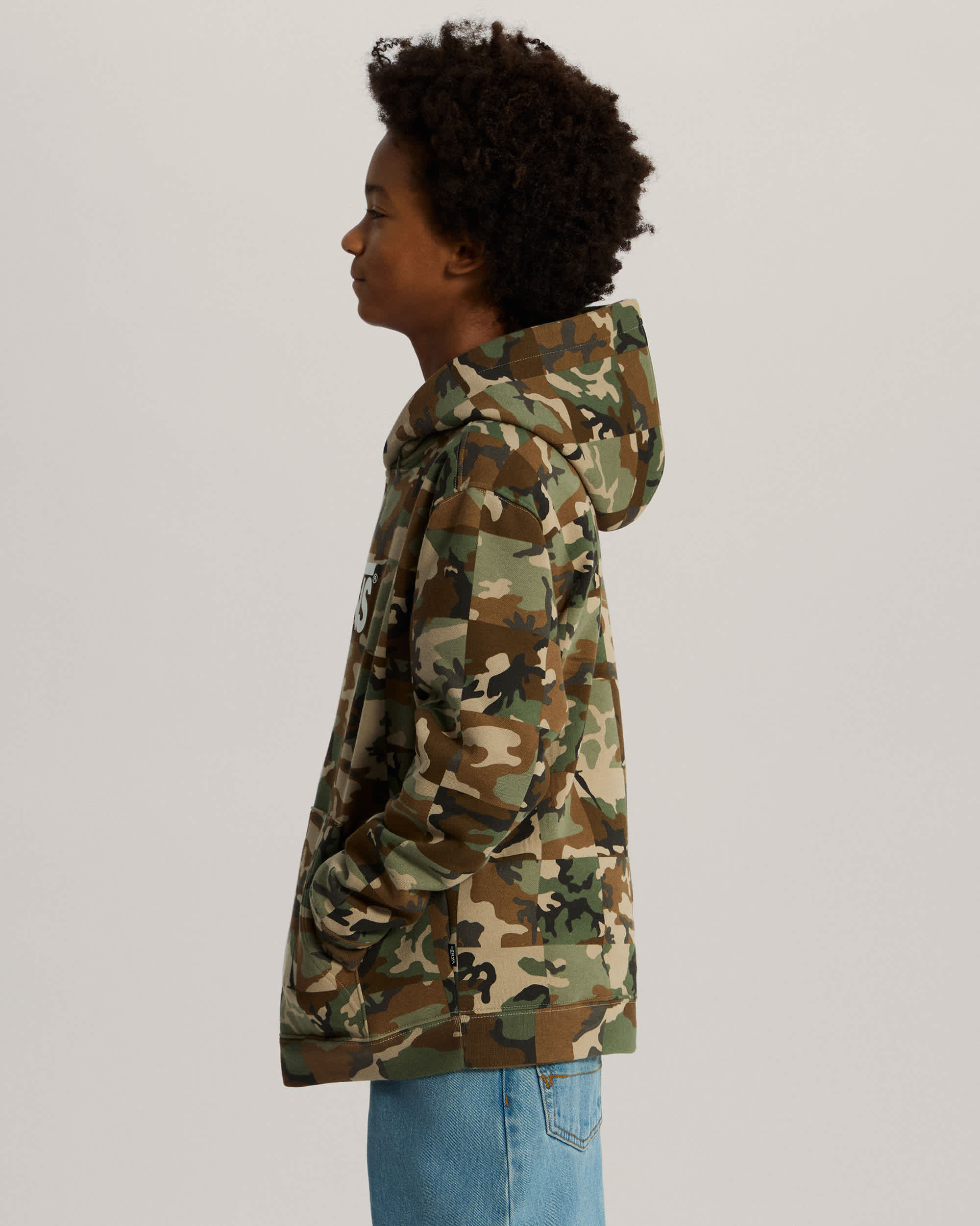 Checker Camo Hoodie voor kinderen 814 jaar VANS Bruin ALT4