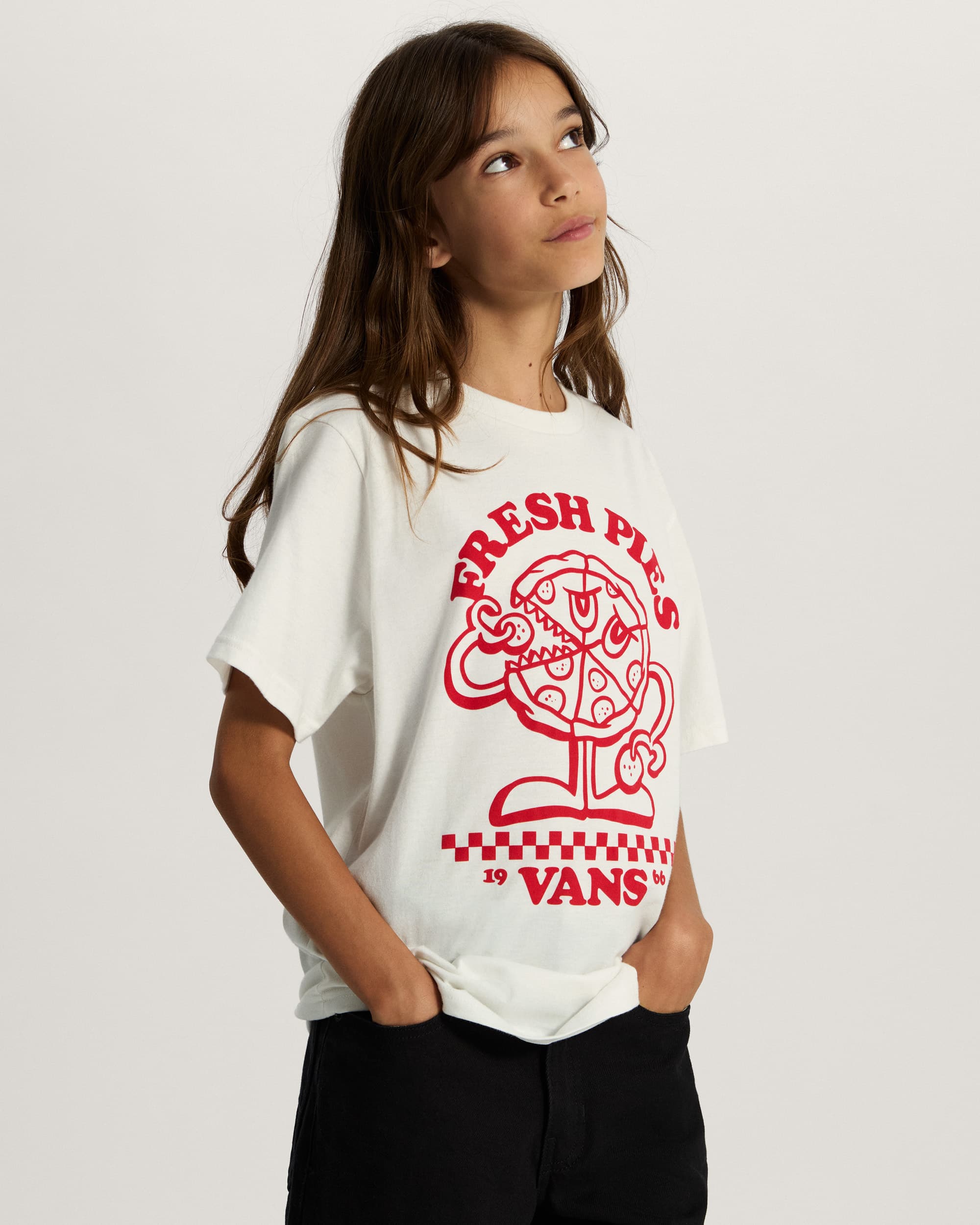 Tshirt Fresh Pies Ado 814 ans VANS Blanc ALT5