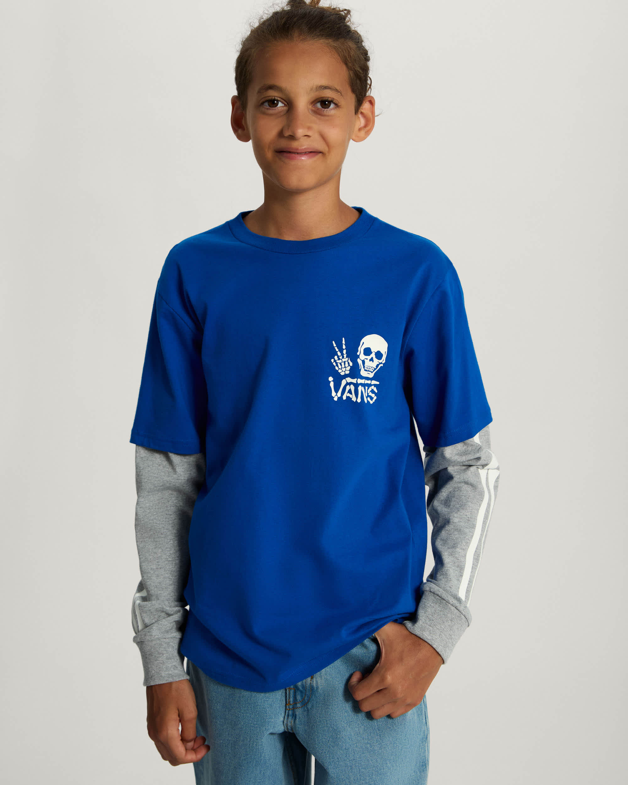 Tshirt Arm Bones Twofer Enfant 814 ans VANS Bleu ALT2