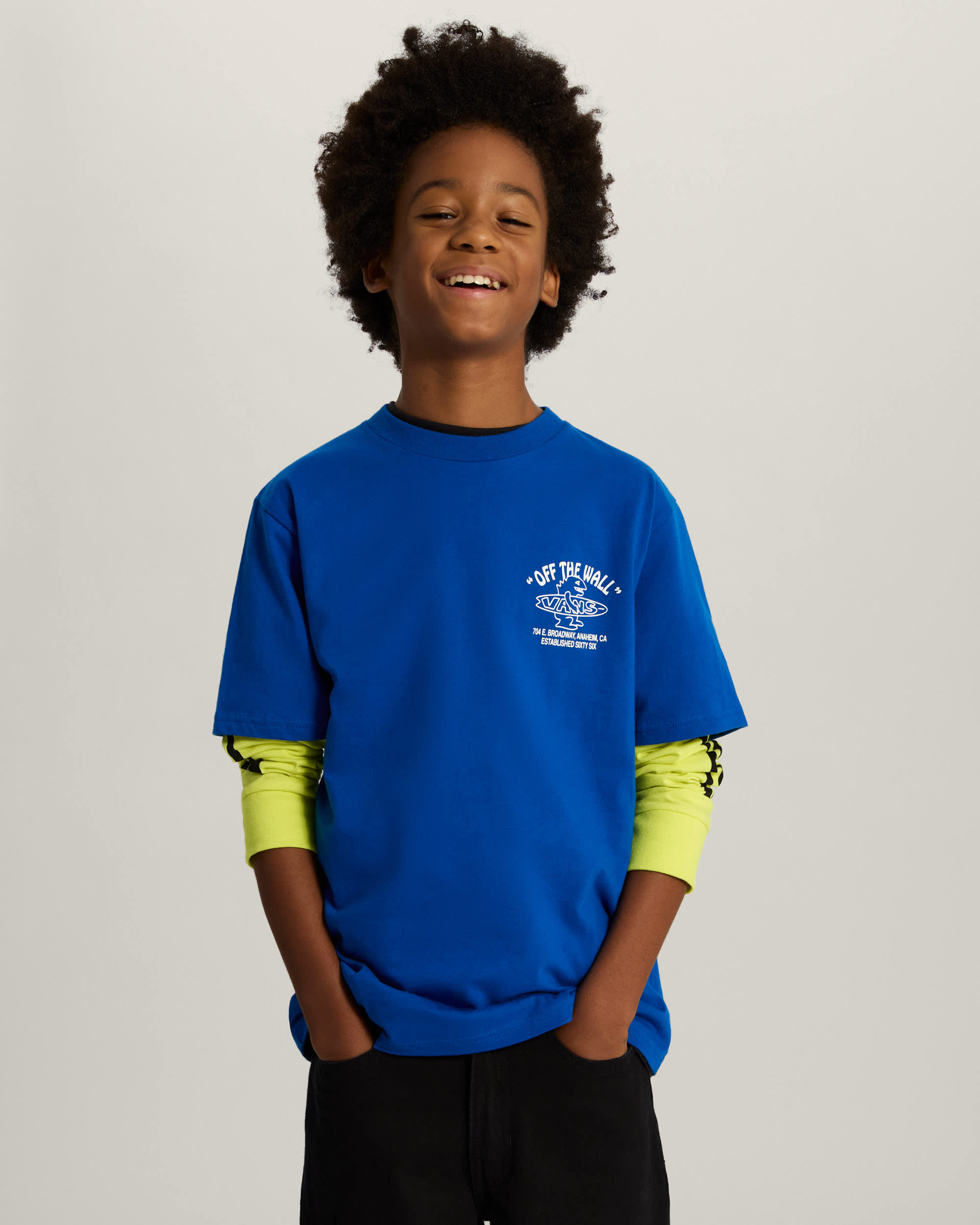 Food Spot SS Tee classic blue VANS Blauw ALT2