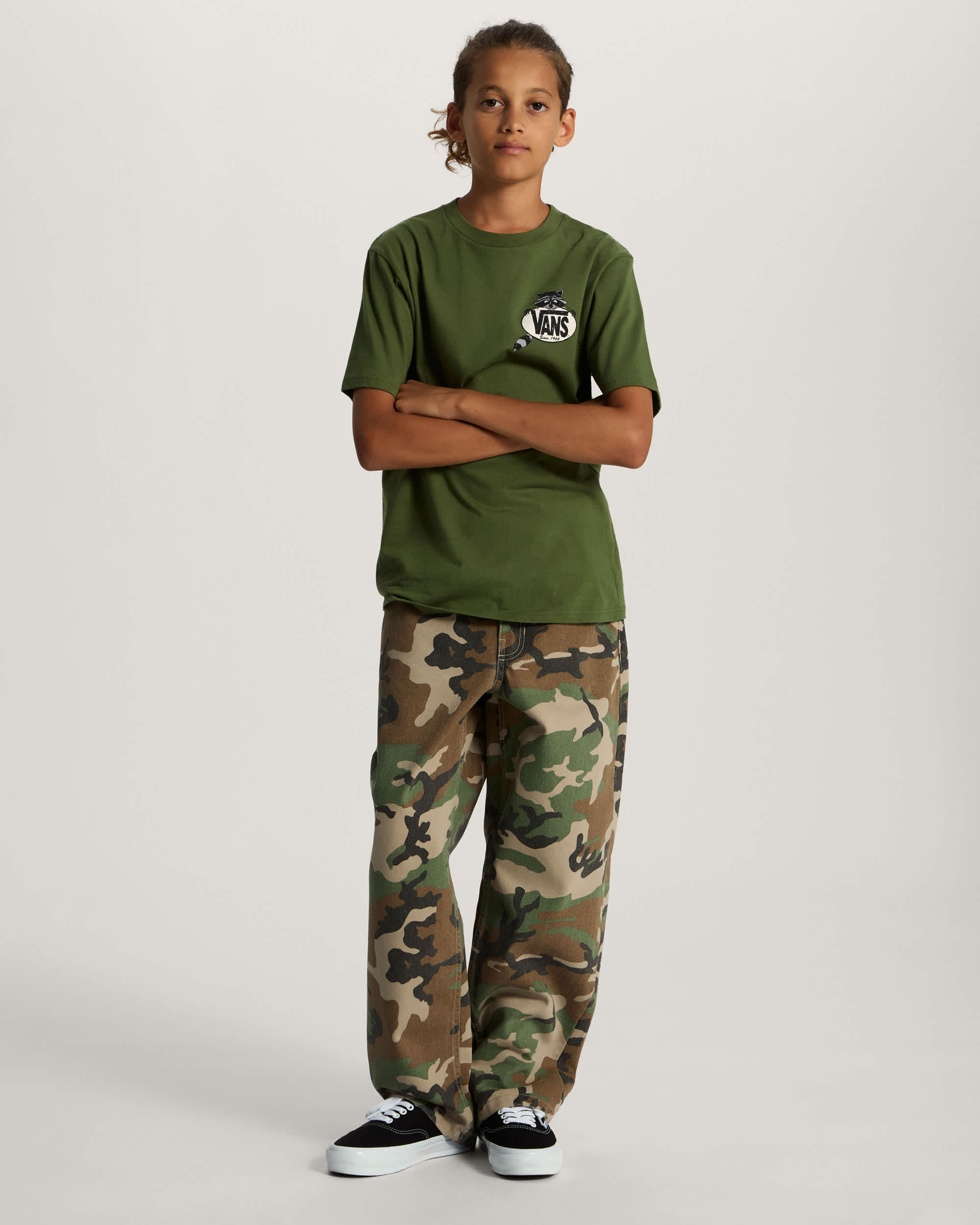 Tshirt Dumpster Raccoon Ado 814 ans VANS Vert ALT4