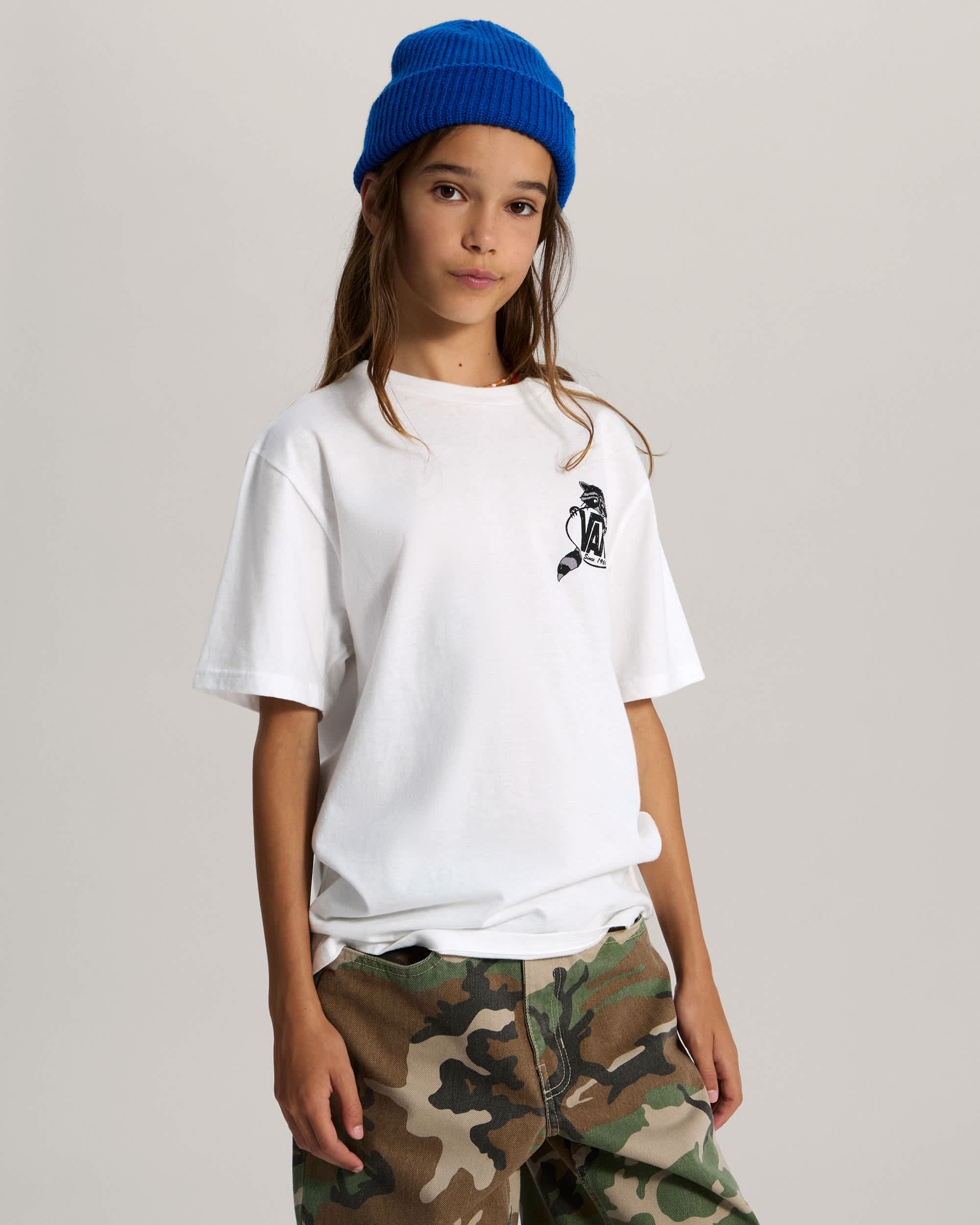 Tshirt Dumpster Raccoon Ado 814 ans VANS Blanc ALT2