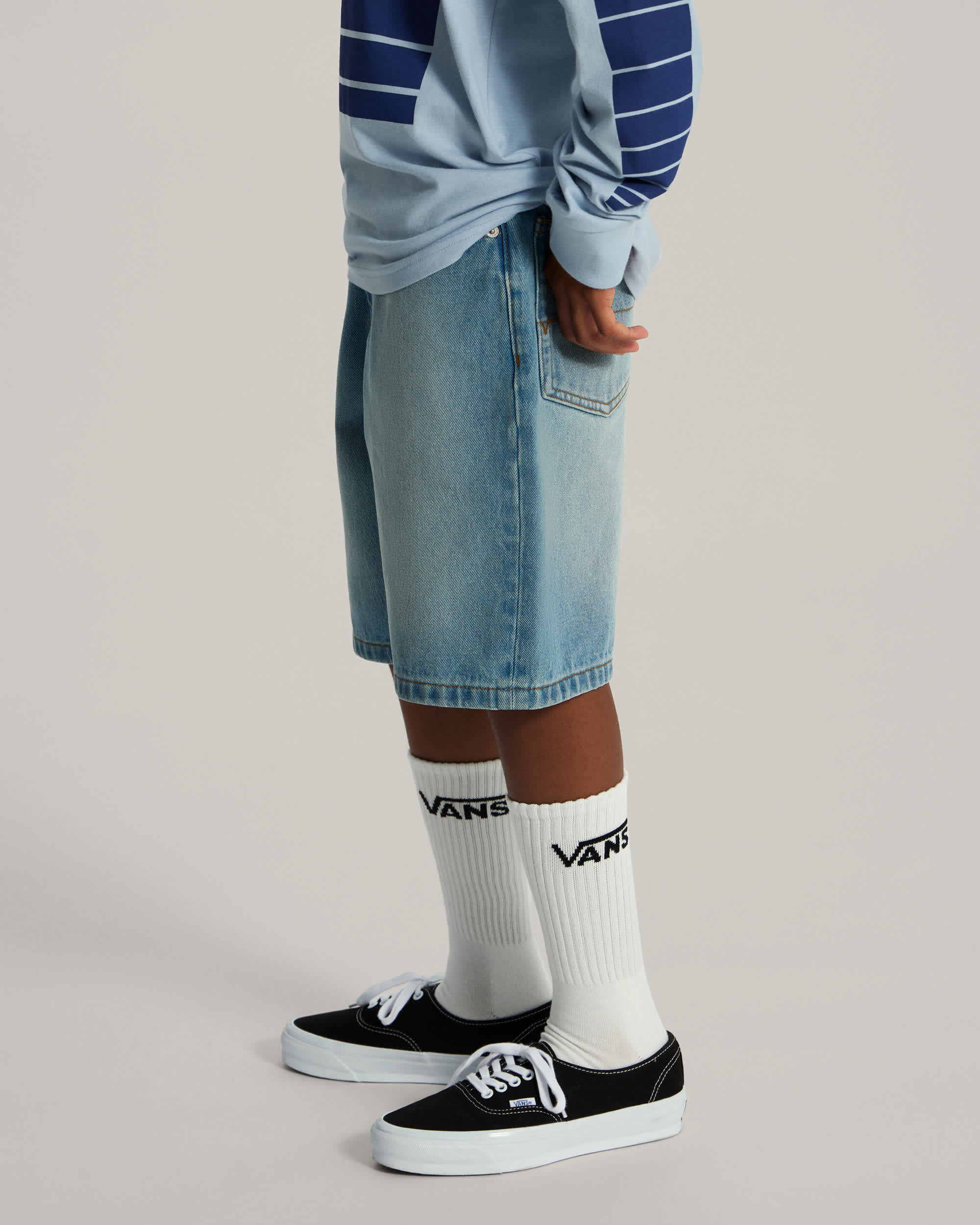 Short en jean baggy Check5 Enfant 814 ans VANS Bleu ALT4