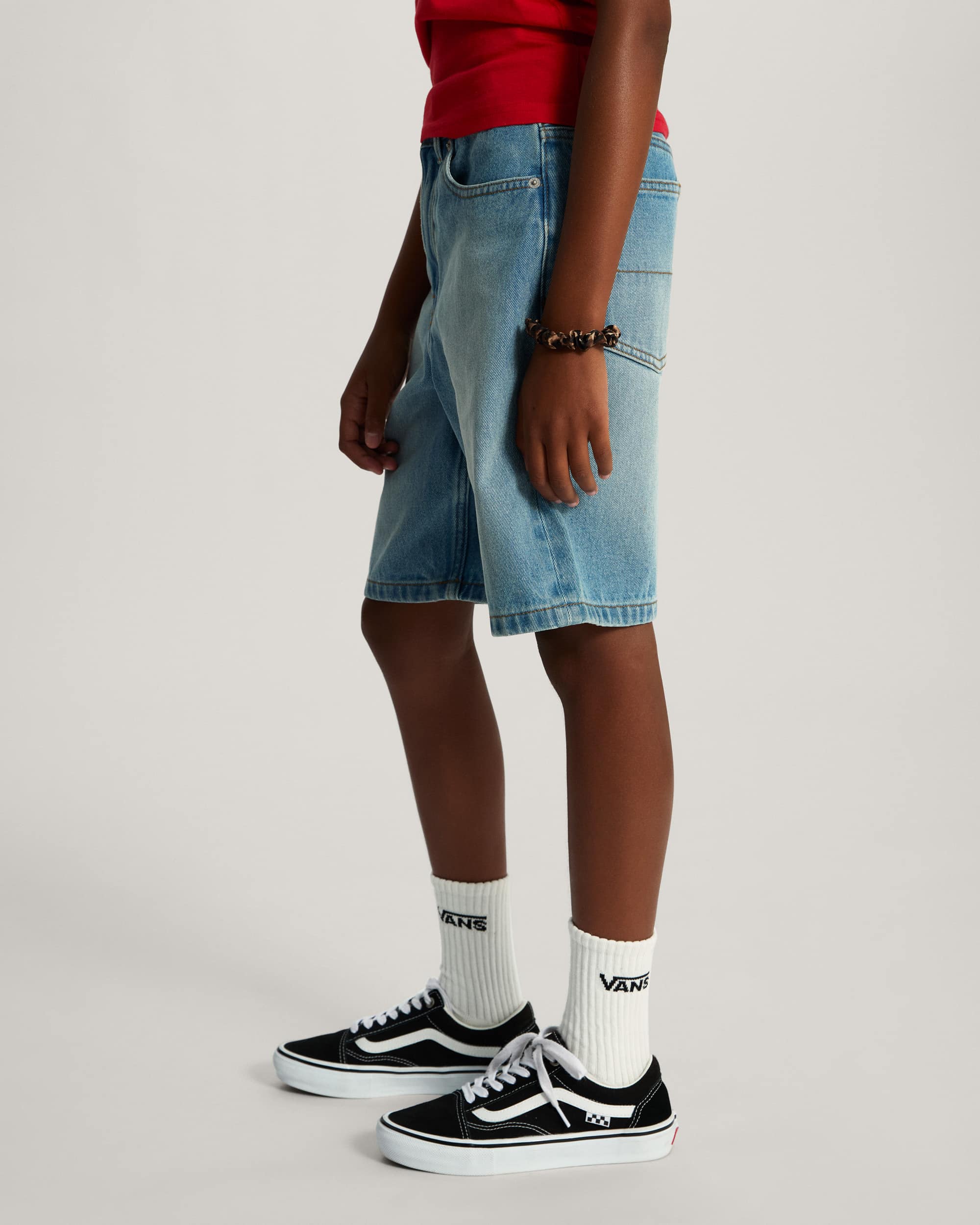 Short en jean baggy Check5 Enfant 814 ans VANS Bleu ALT8