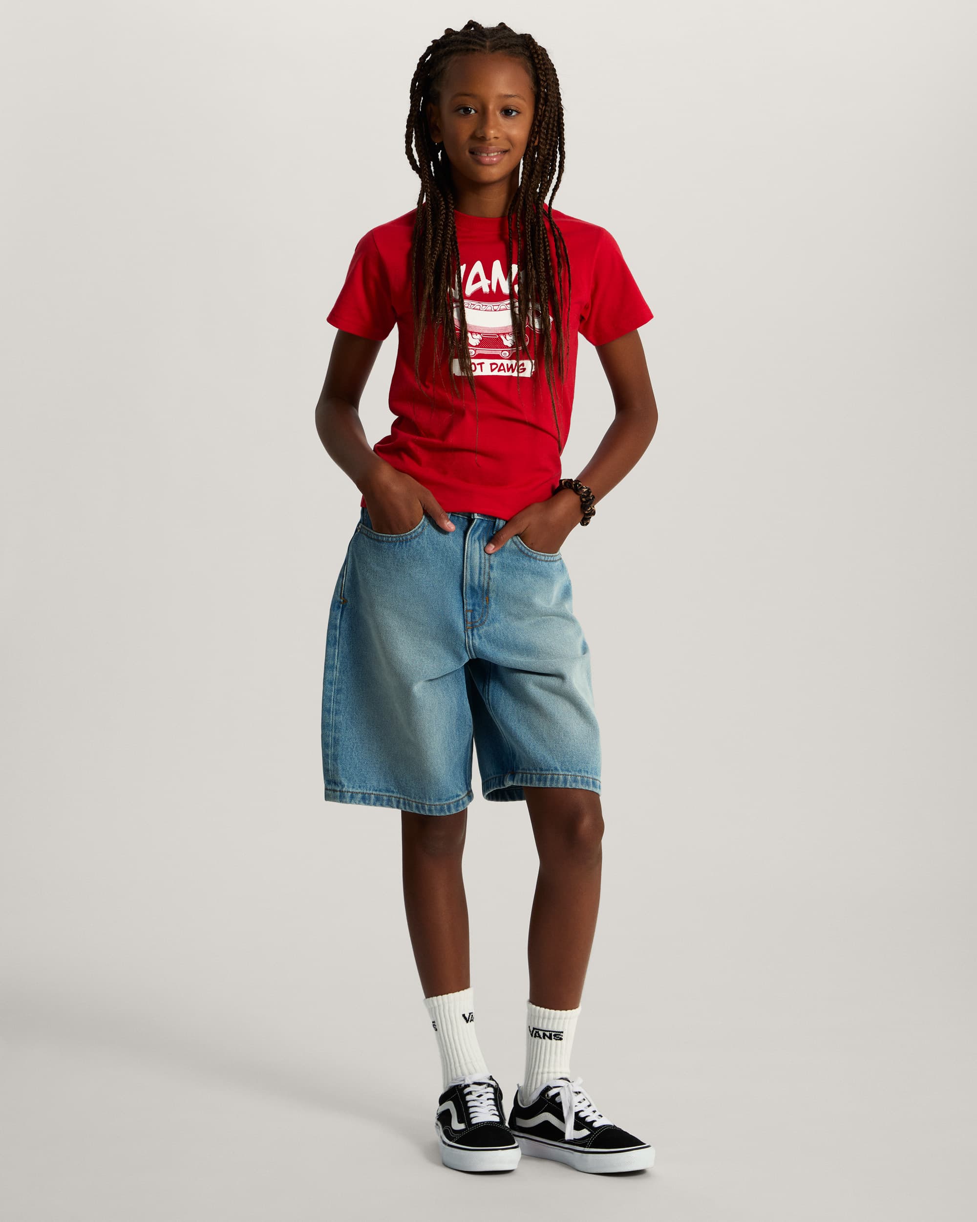 Short en jean baggy Check5 Enfant 814 ans VANS Bleu ALT9