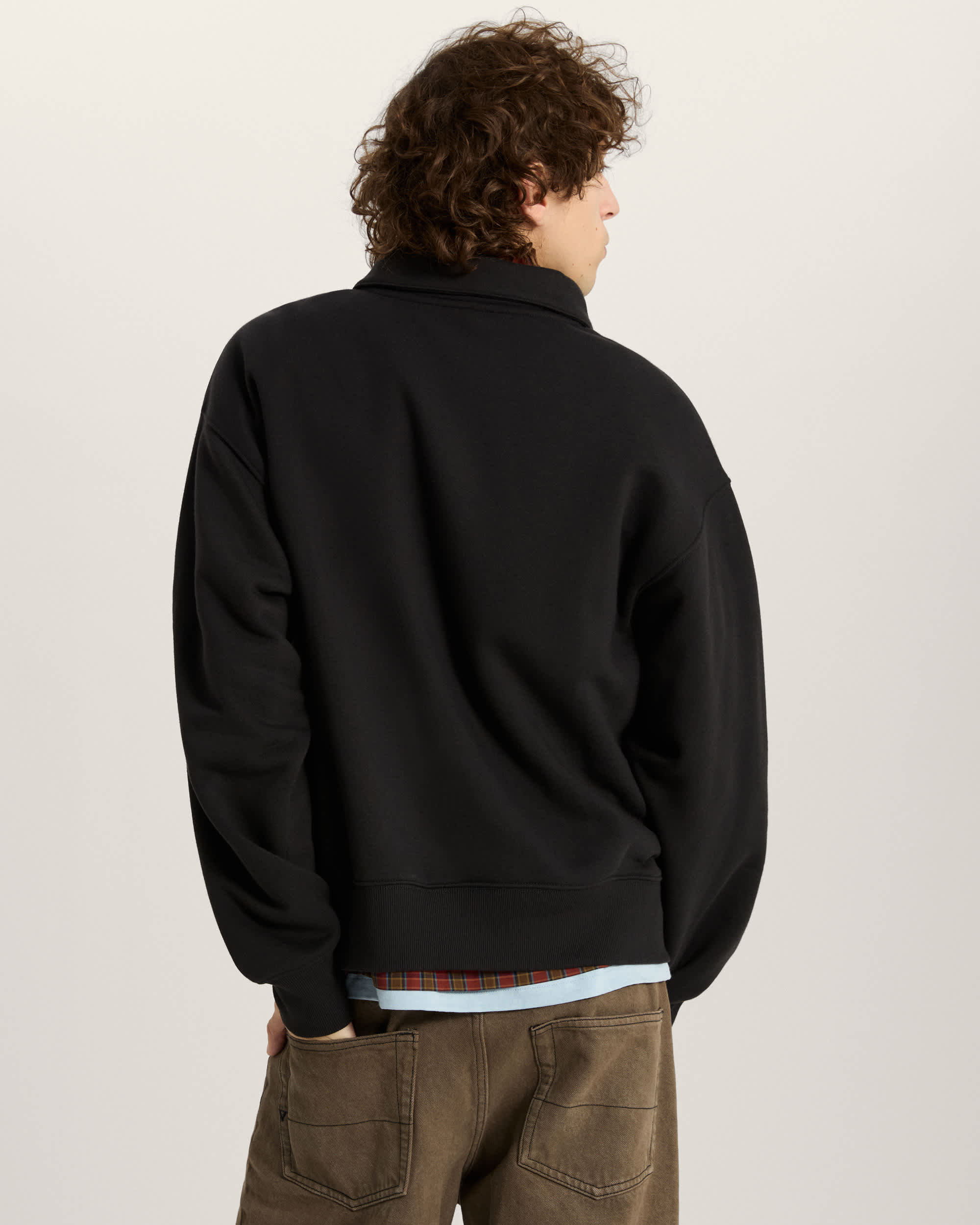 Polo FleecePullover VANS Schwarz ALT3