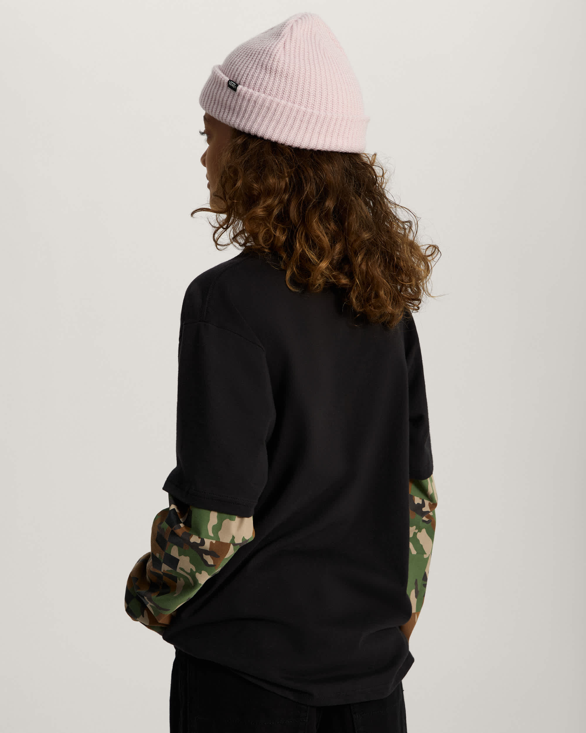 Maglietta Bambinoa Camo Twofer VANS Nero ALT3