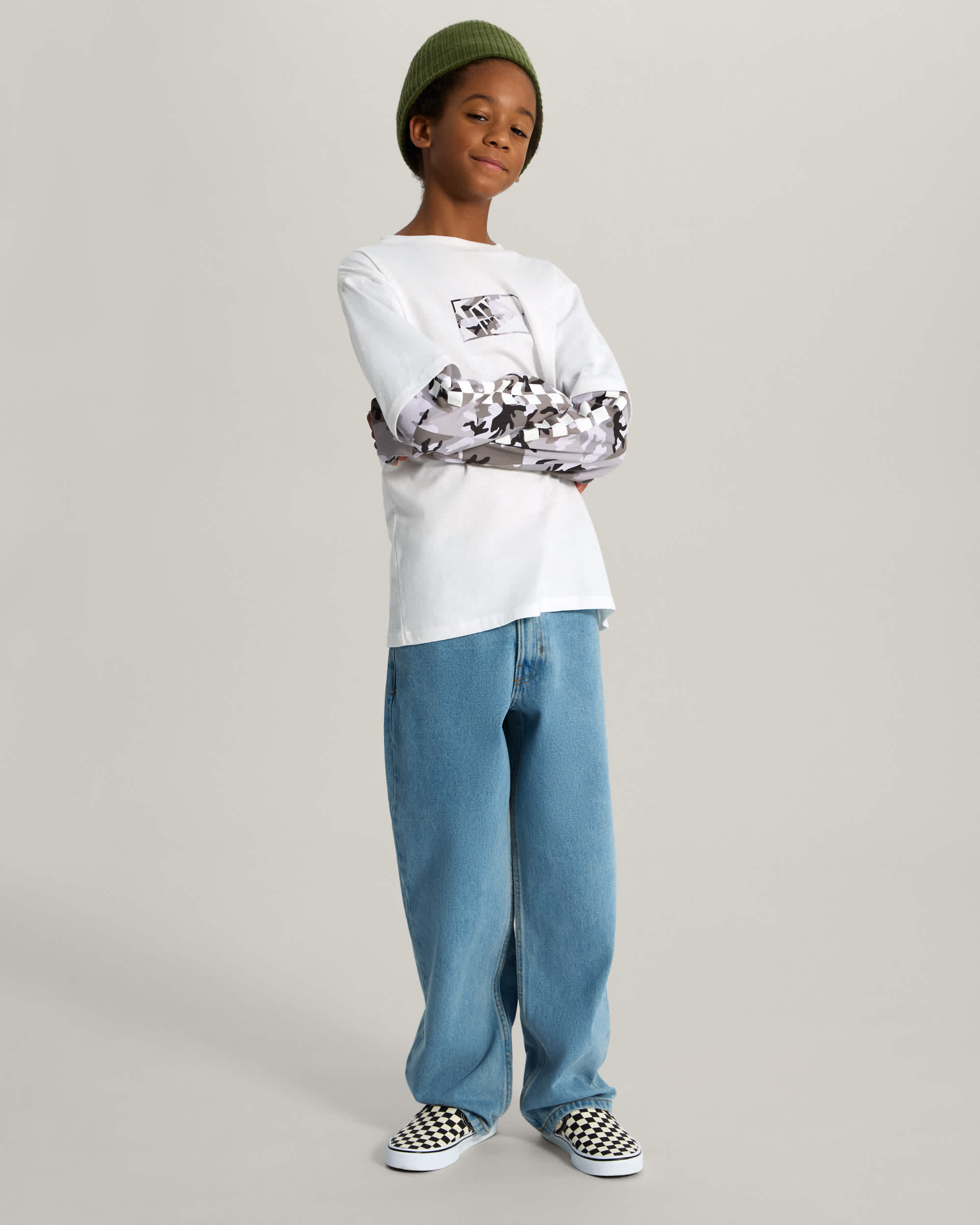 Kids Camo Twofer Shirt VANS Hvit ALT5
