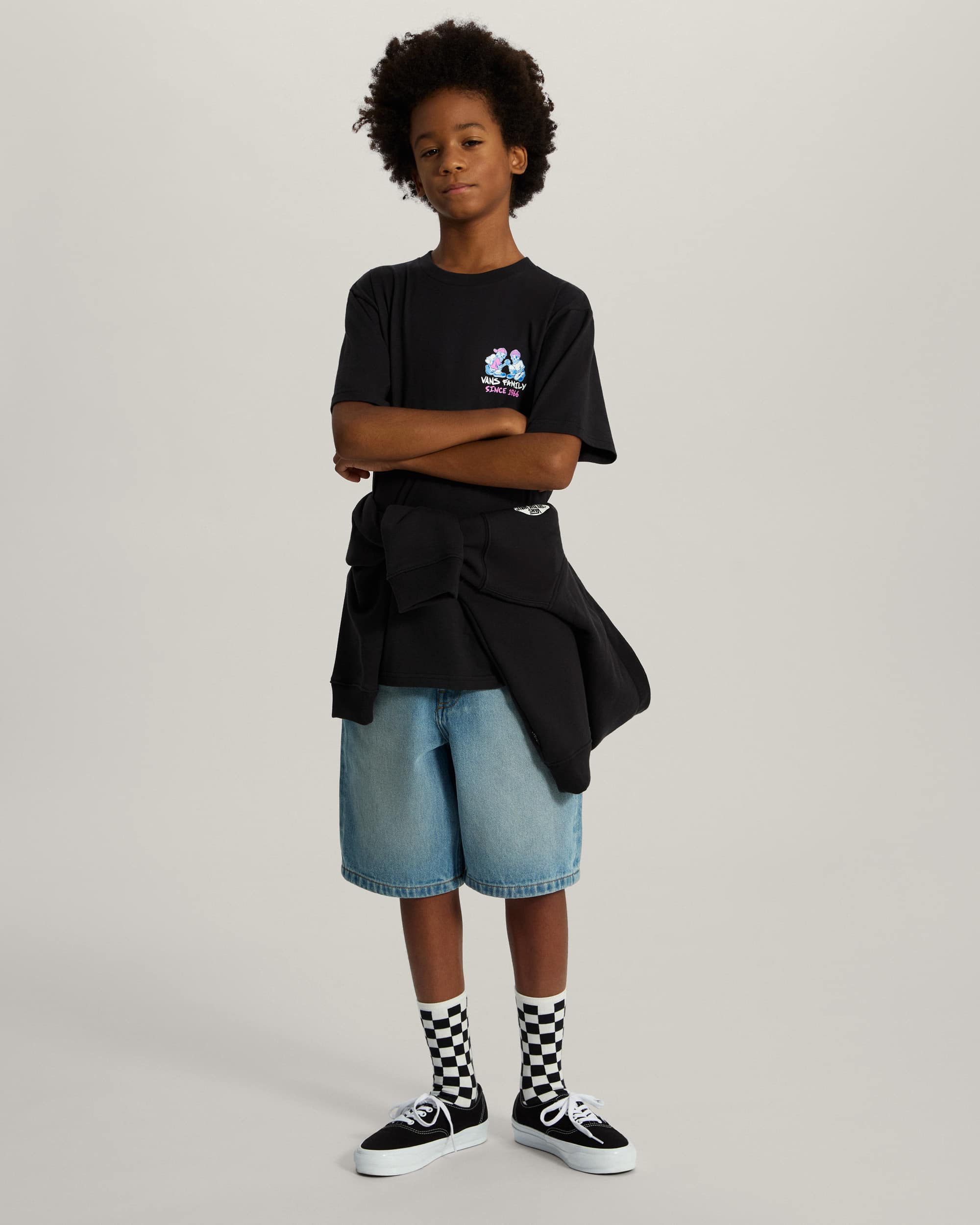 Calzettoni Bambinoa Ticker 2 paia VANS Nero ALT4