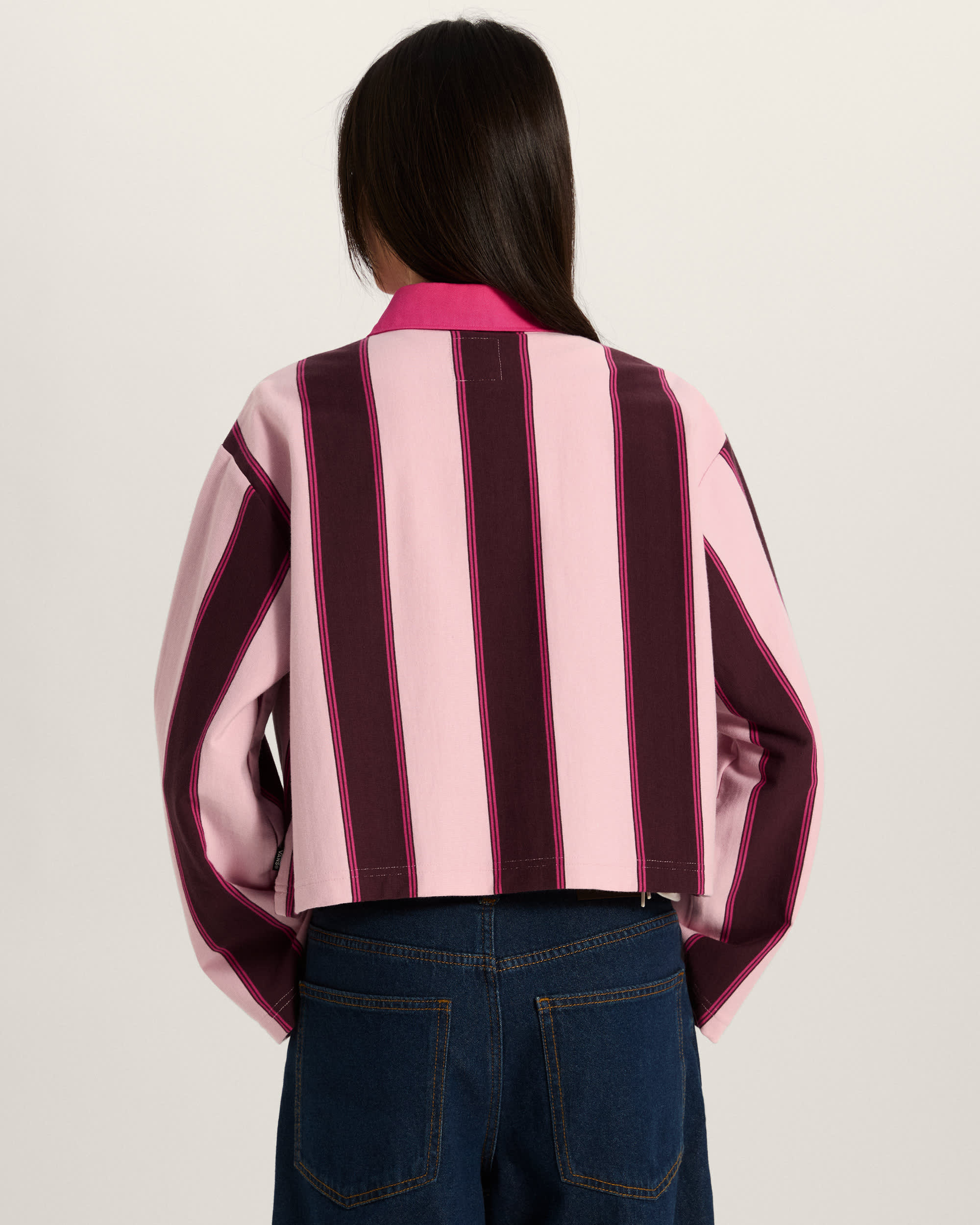 Becky Rugby Shirt VANS Pink ALT3