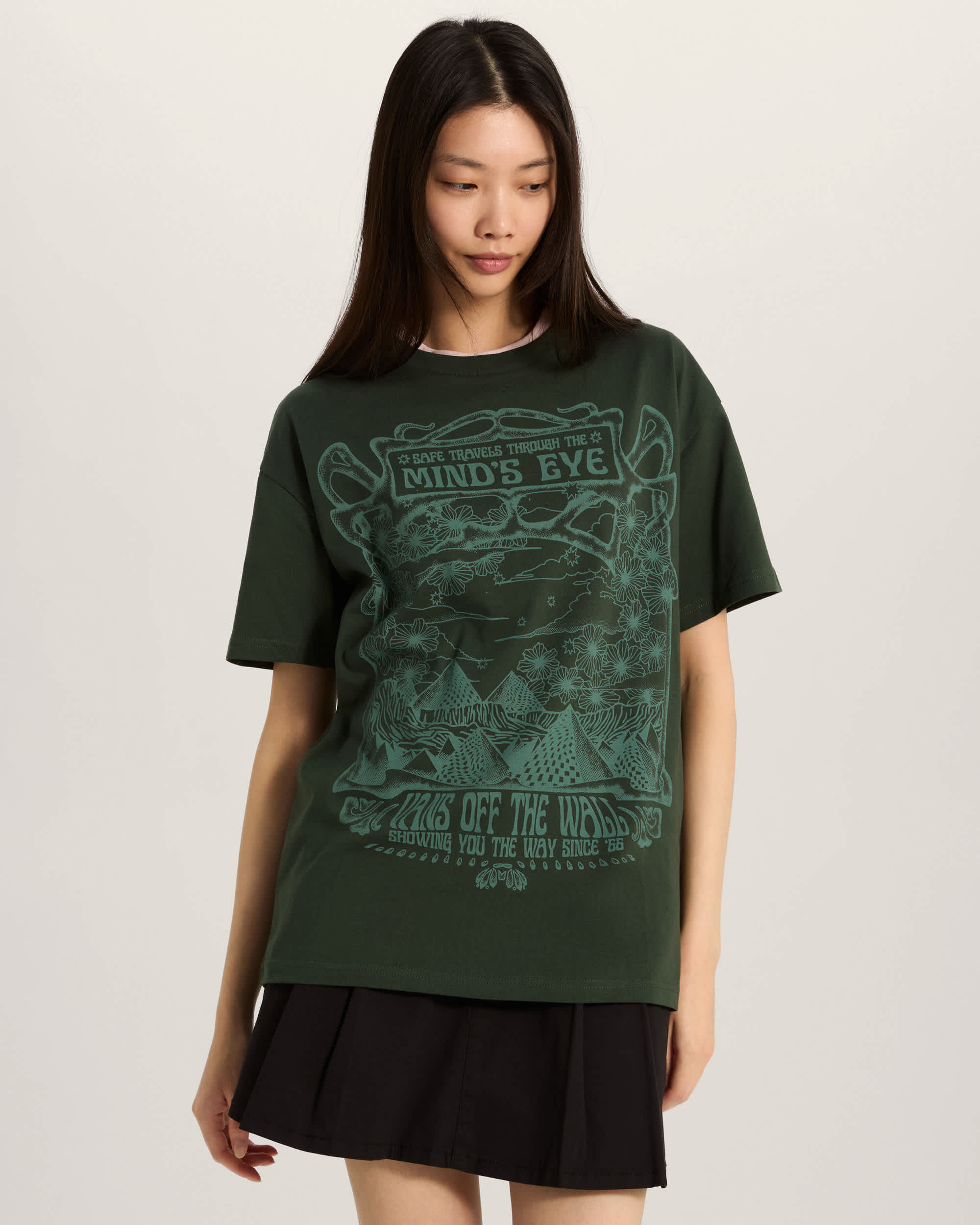 Minds Eye Oversized SS Tee OIL GREEN VANS Green ALT2