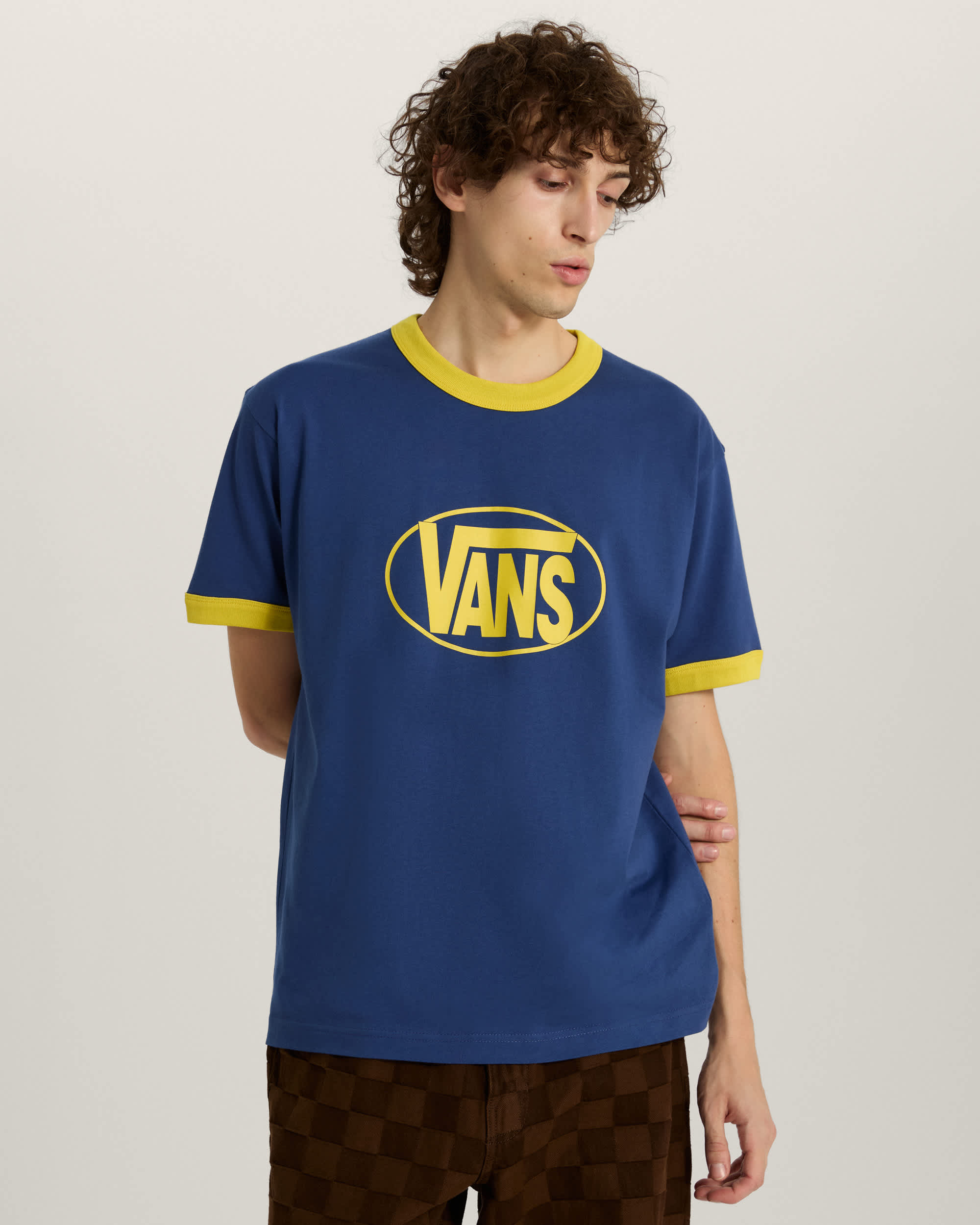 TShirt Center Chest Ringer VANS Niebieski ALT2