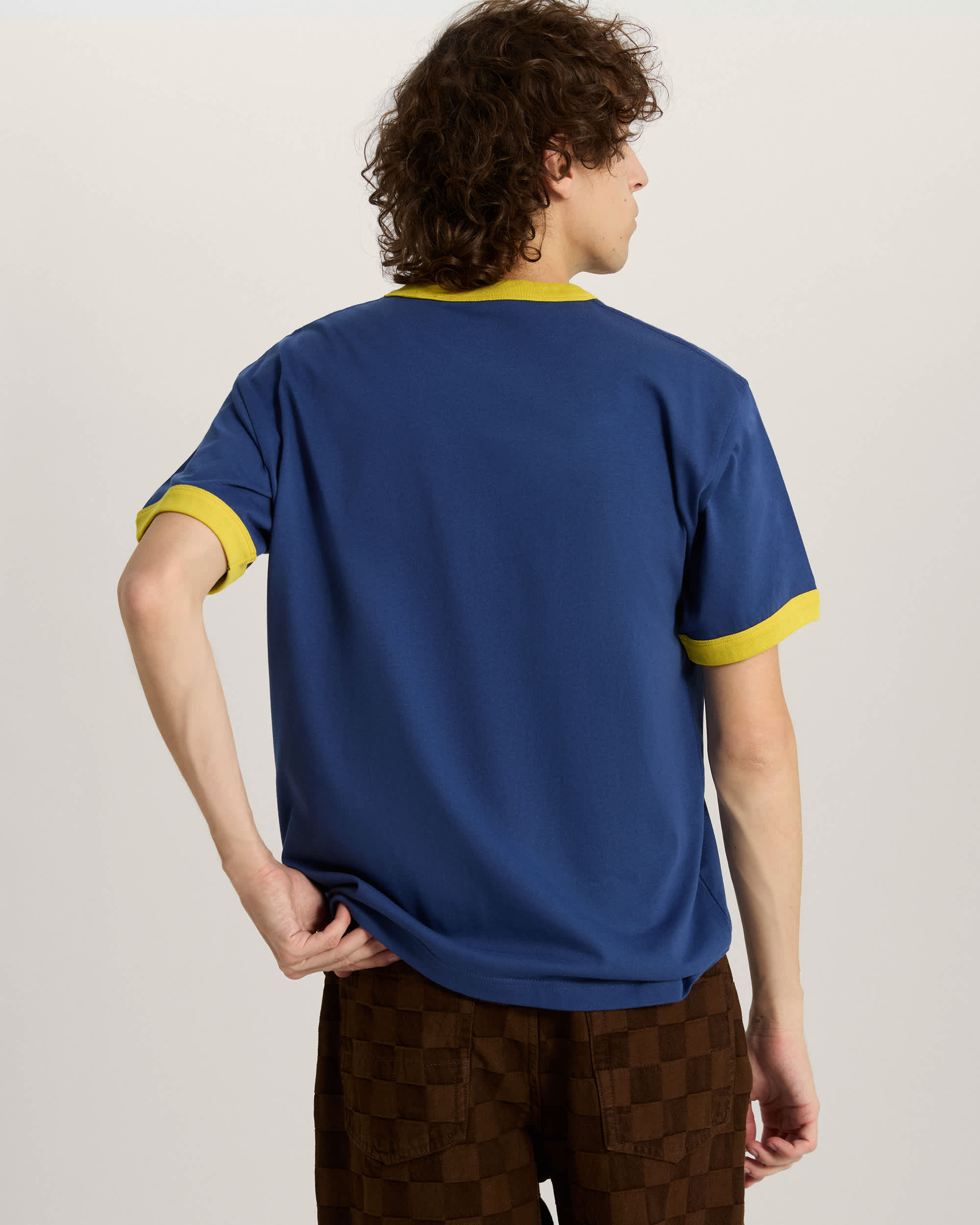TShirt Center Chest Ringer VANS Niebieski ALT3