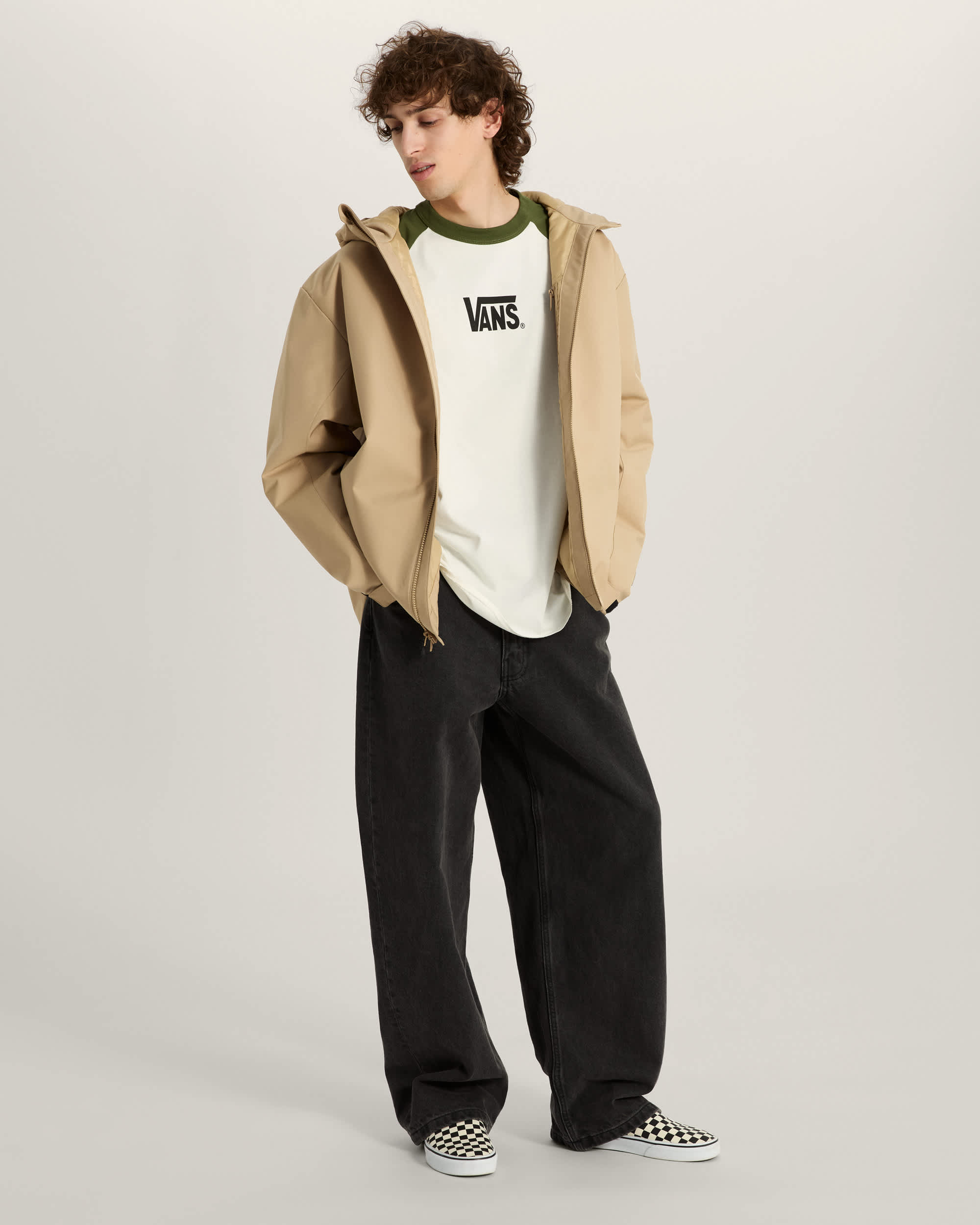 Core Raglan LangarmTShirt VANS Grn ALT4