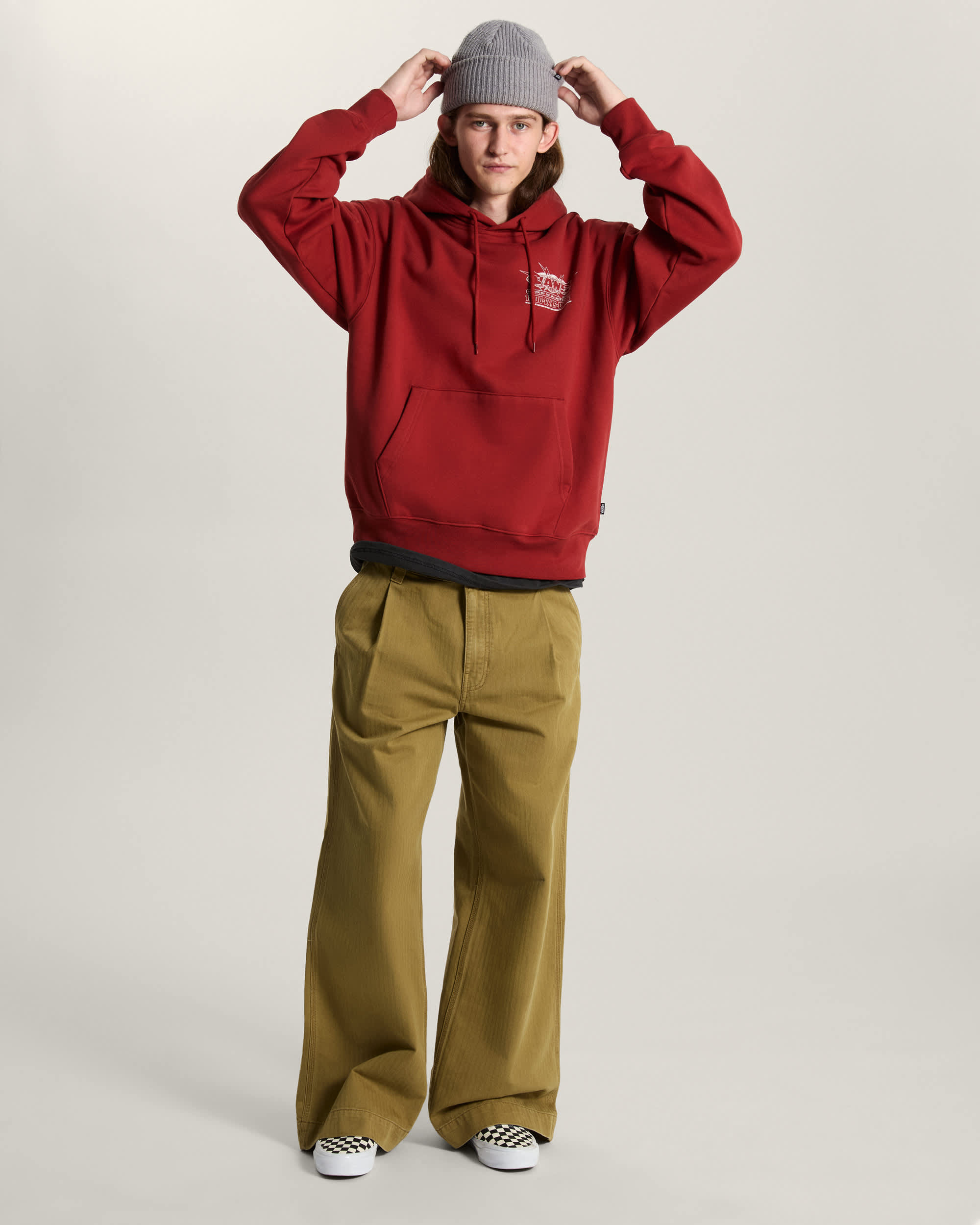 Vans Hotline Radio Pullover Poppy Ember VANS Red ALT5
