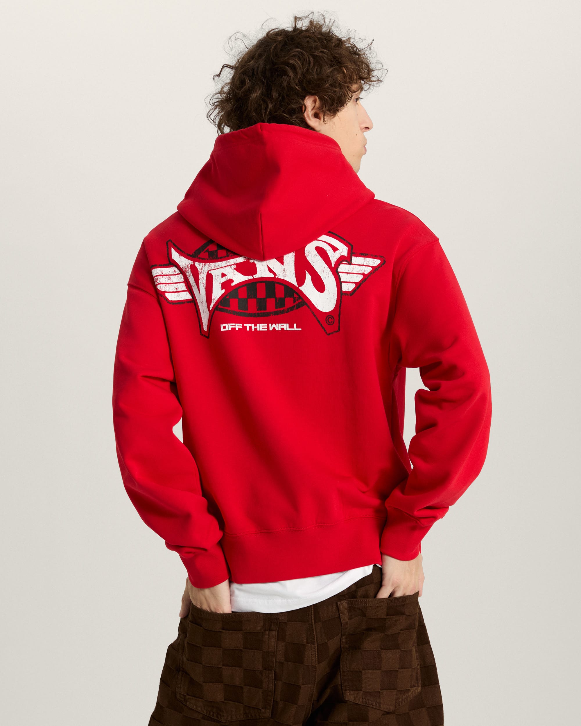 Faded Glory H Pullover RACING RED VANS Red ALT3