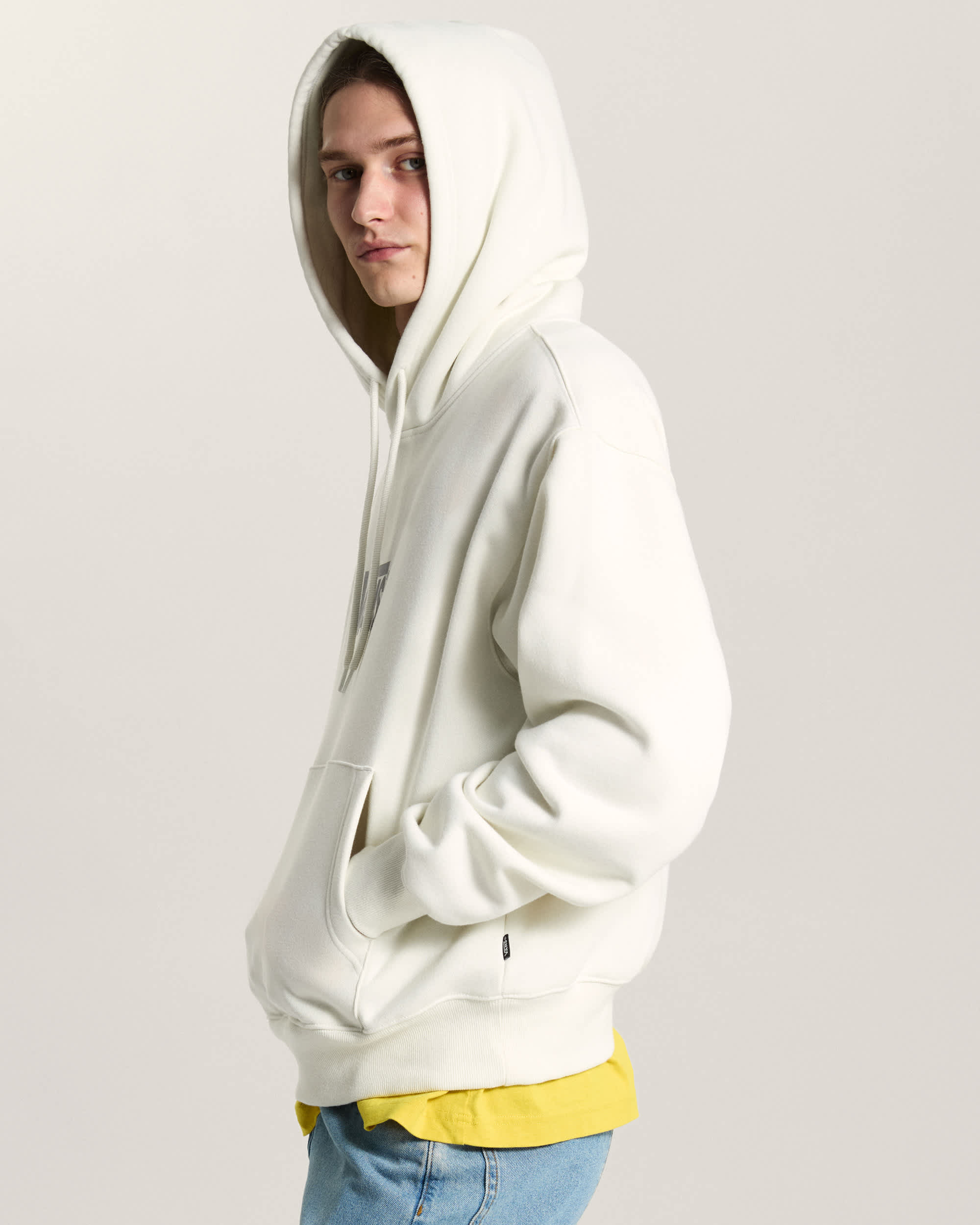 Felpa con cappuccio Stretch Logo VANS Bianco ALT4