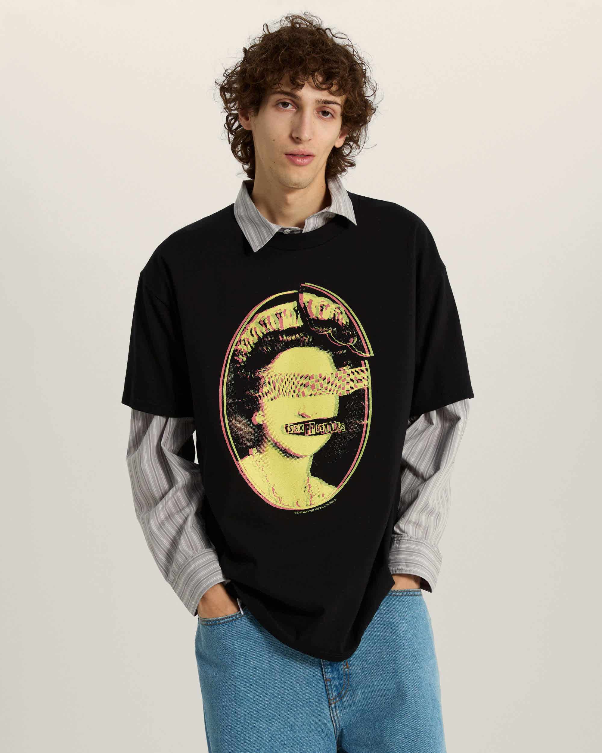 Sex Pistols Pretty Vacant T-Shirt in Black| Vans DK