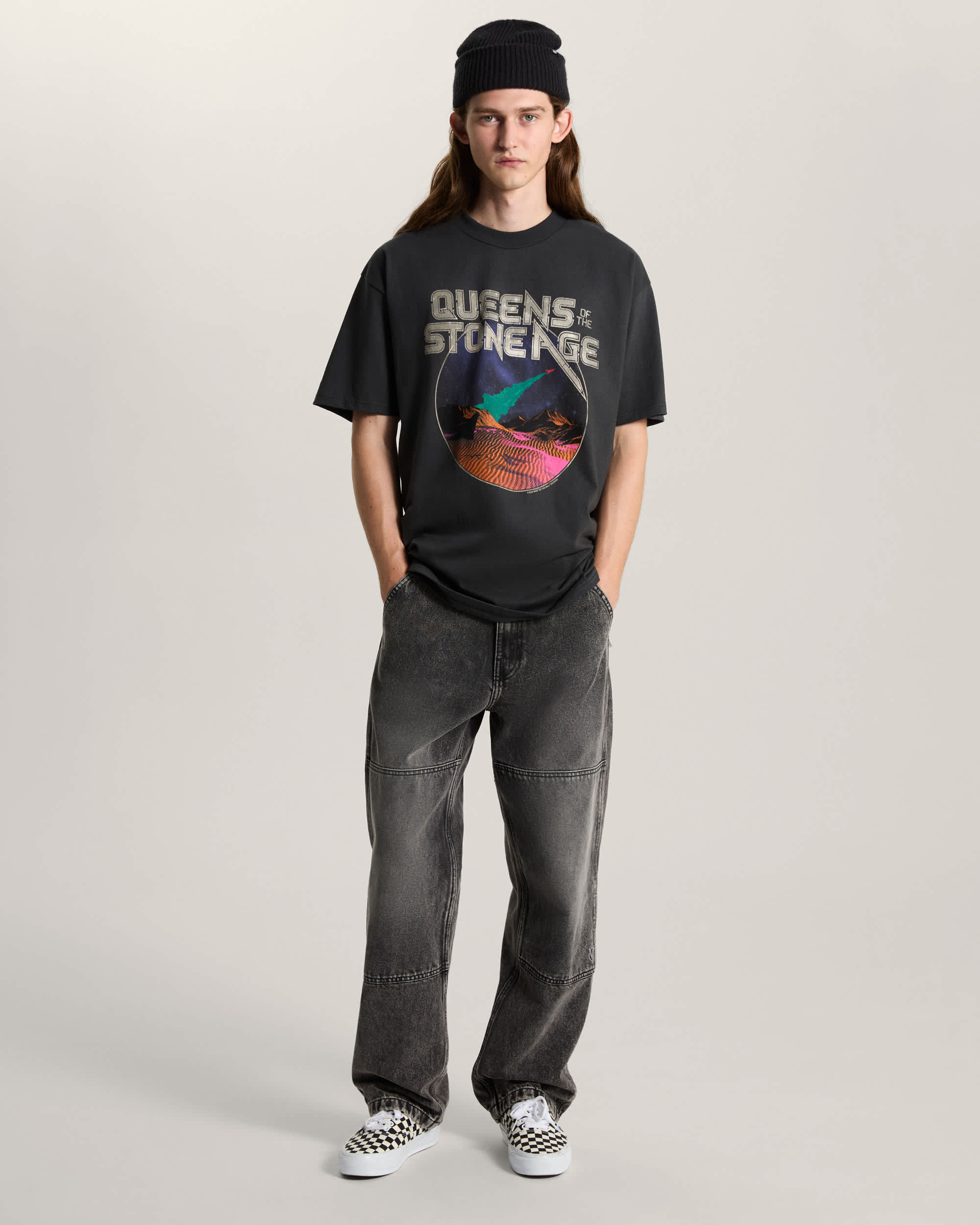 Queens of the Stone Age Tshirt VANS Zwart ALT4