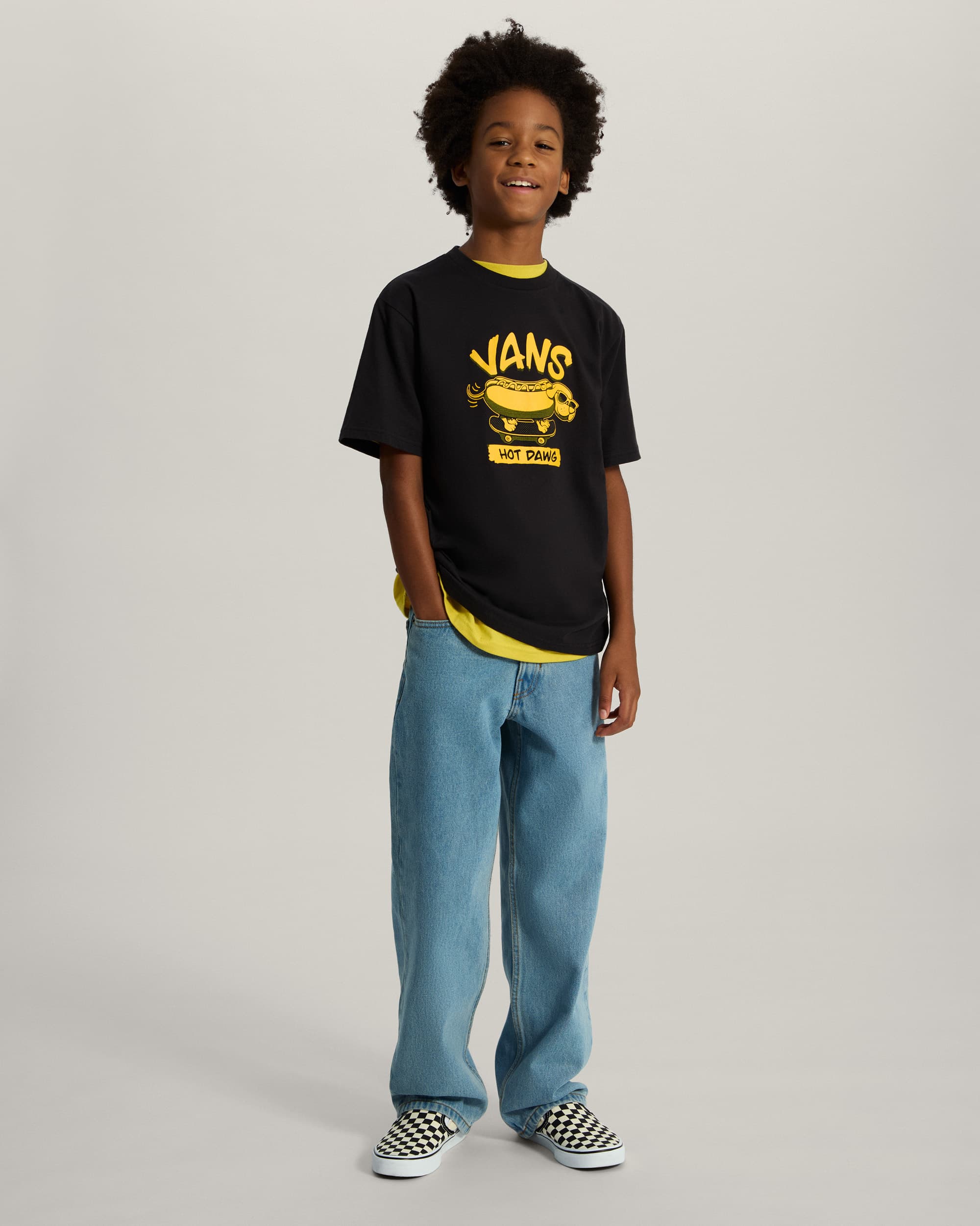 Hot Dawg Tee voor kinderen 814 jaar VANS Zwart ALT4