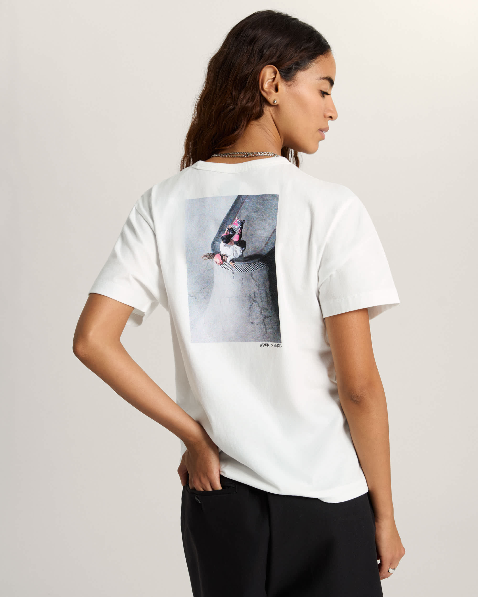 Tshirt Atiba Photo VANS Blanc ALT3