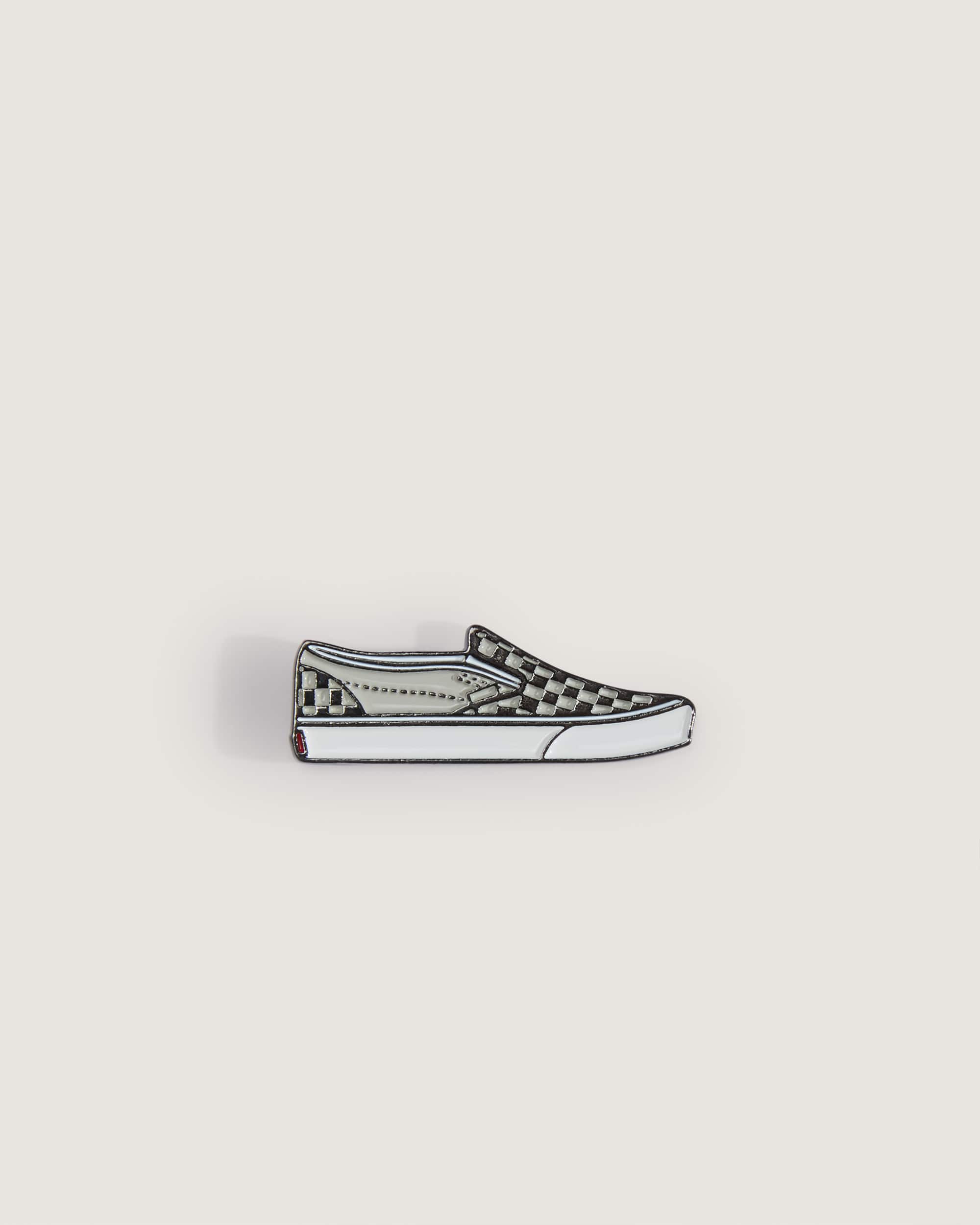 SlipOn Pin WhiteBlack VANS Blanco HERO