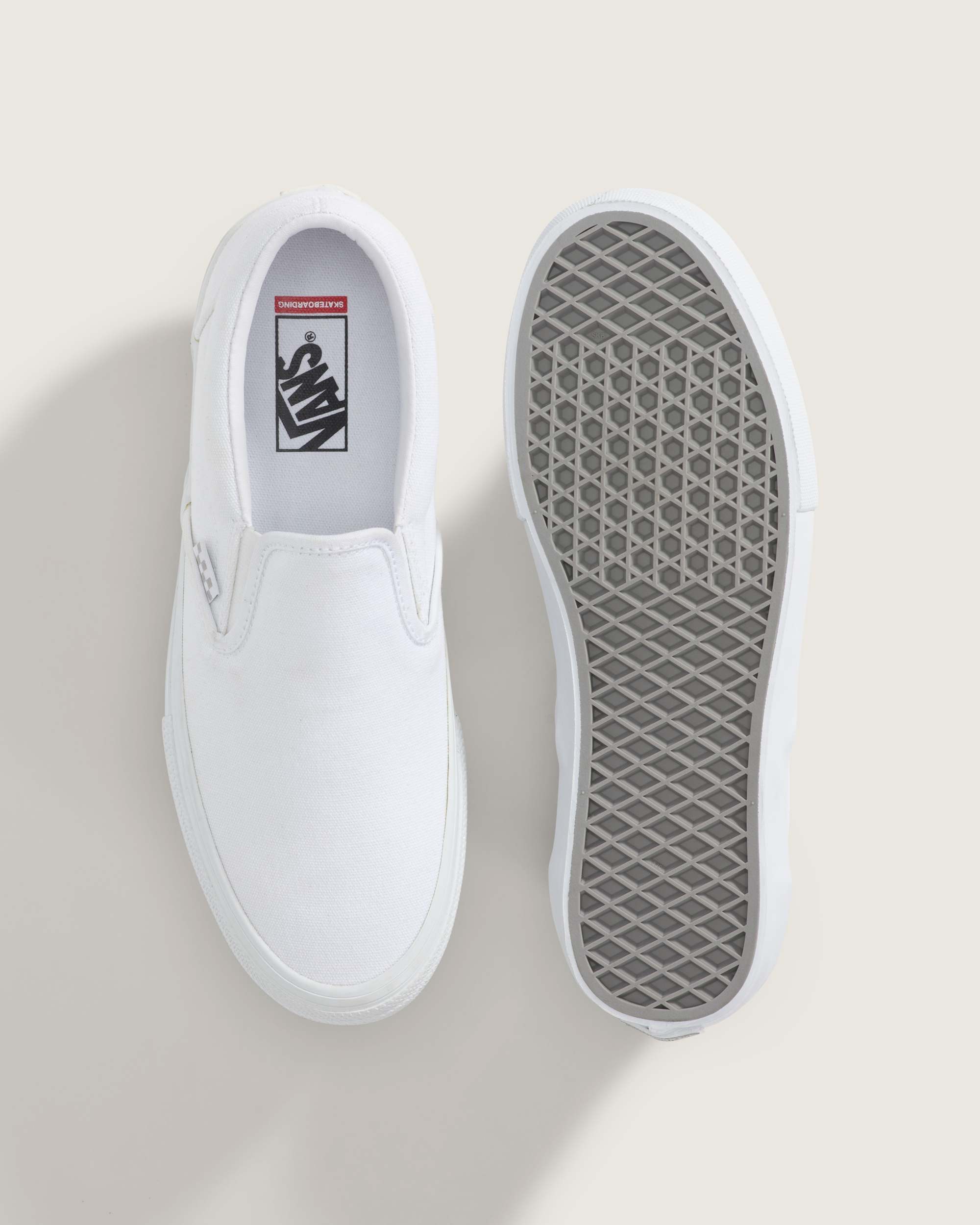 Skate SlipOn Shoes VANS White ALT2